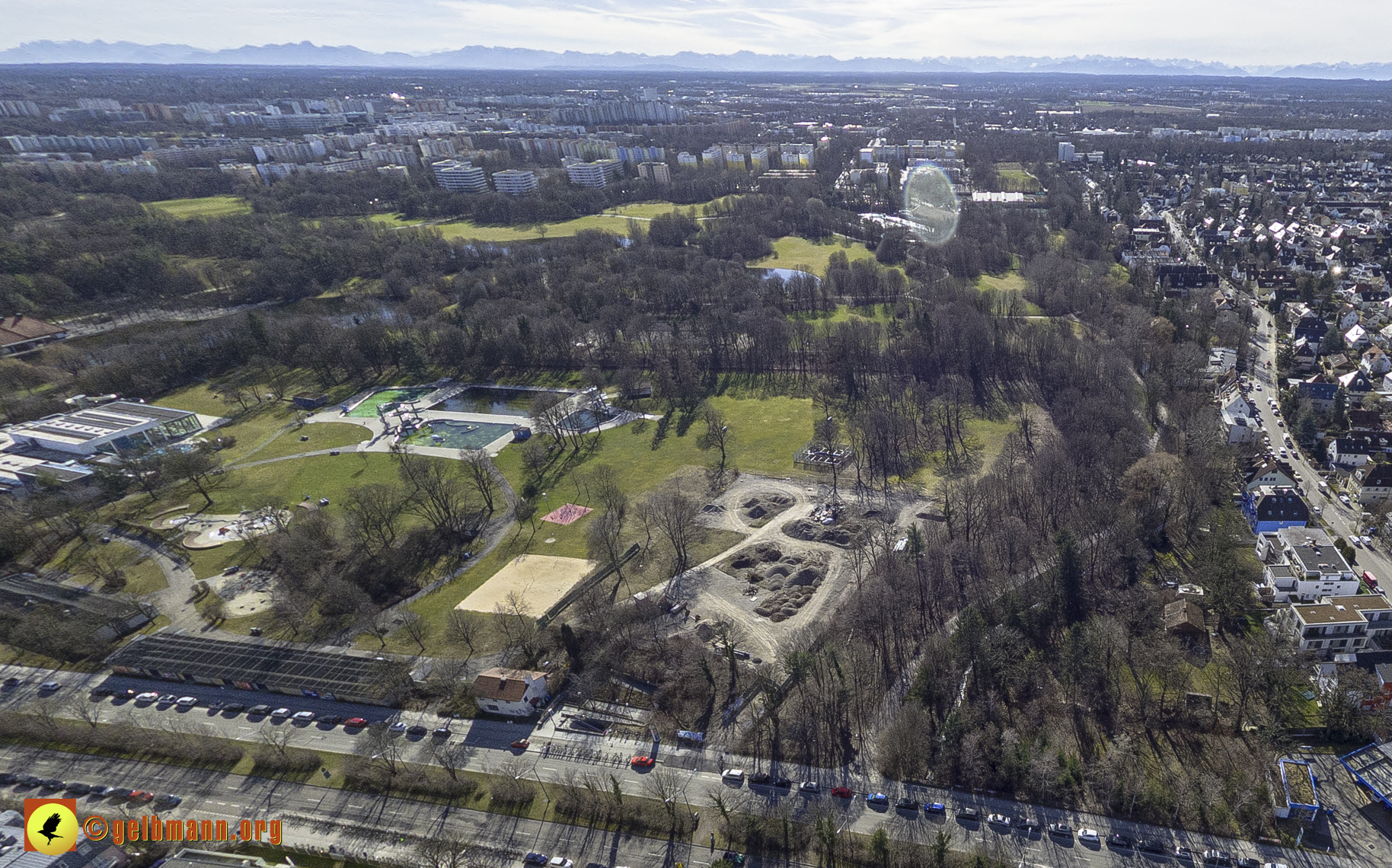 15.02.2024 - Der Ostpark und die Geothermie Baustelle in Berg am Laim und Neuperlach