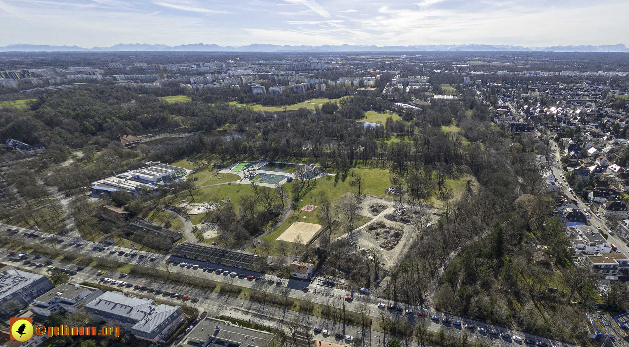 15.02.2024 - Der Ostpark und die Geothermie Baustelle in Berg am Laim und Neuperlach