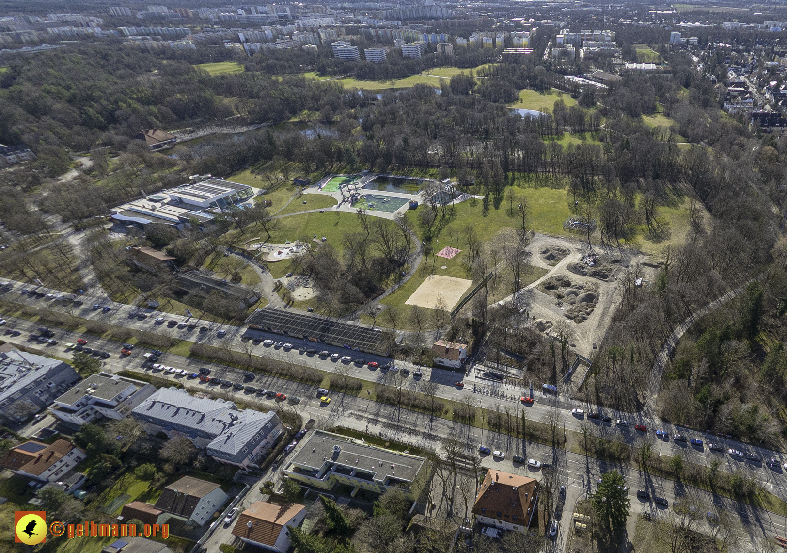 15.02.2024 - Der Ostpark und die Geothermie Baustelle in Berg am Laim und Neuperlach