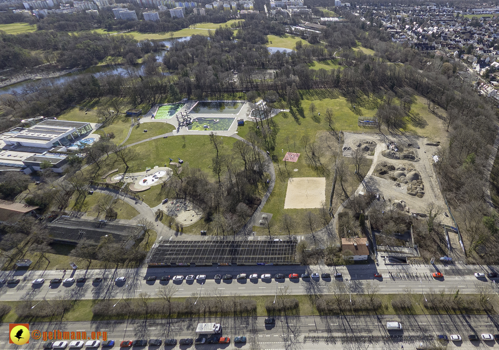 15.02.2024 - Der Ostpark und die Geothermie Baustelle in Berg am Laim und Neuperlach