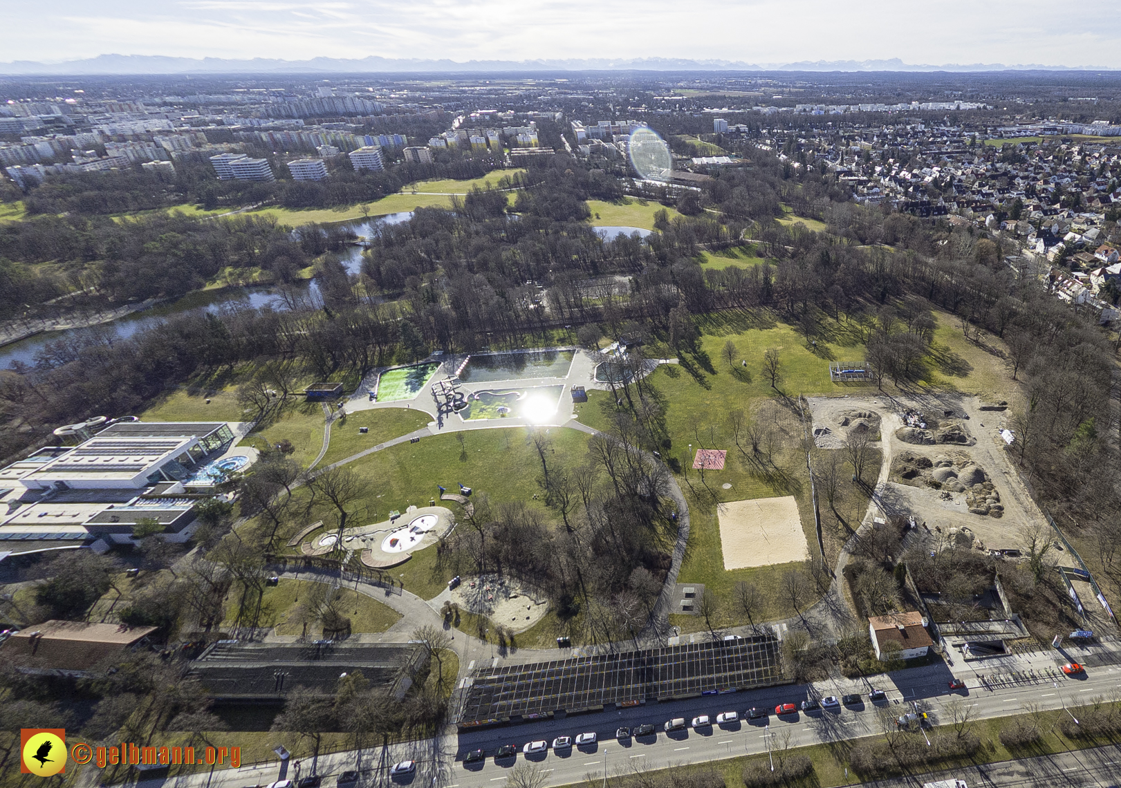 15.02.2024 - Der Ostpark und die Geothermie Baustelle in Berg am Laim und Neuperlach