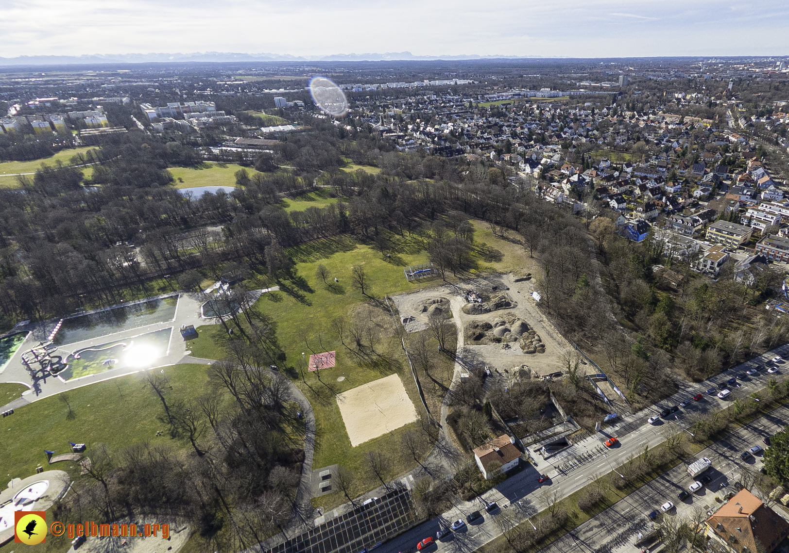 15.02.2024 - Der Ostpark und die Geothermie Baustelle in Berg am Laim und Neuperlach