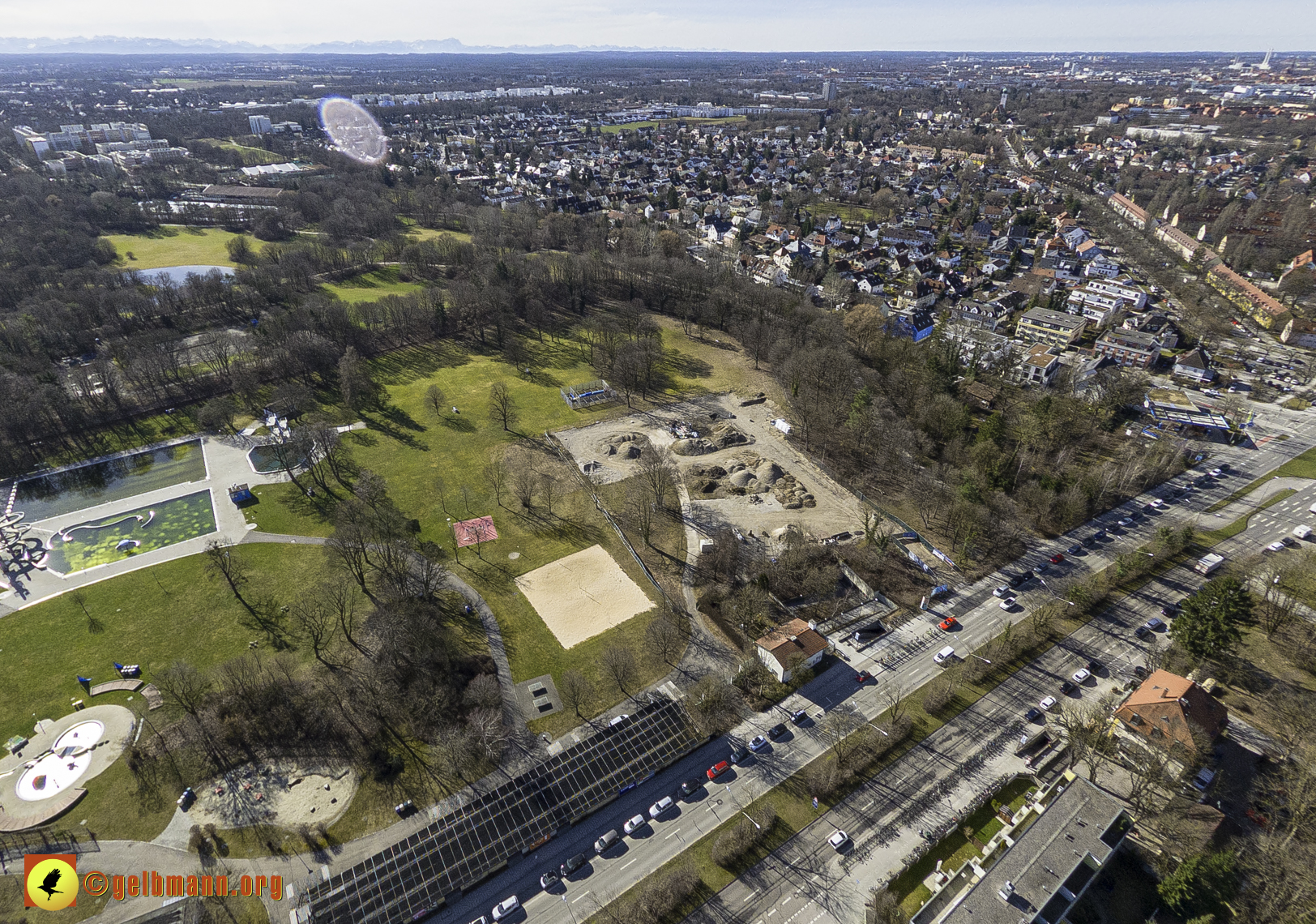 15.02.2024 - Der Ostpark und die Geothermie Baustelle in Berg am Laim und Neuperlach