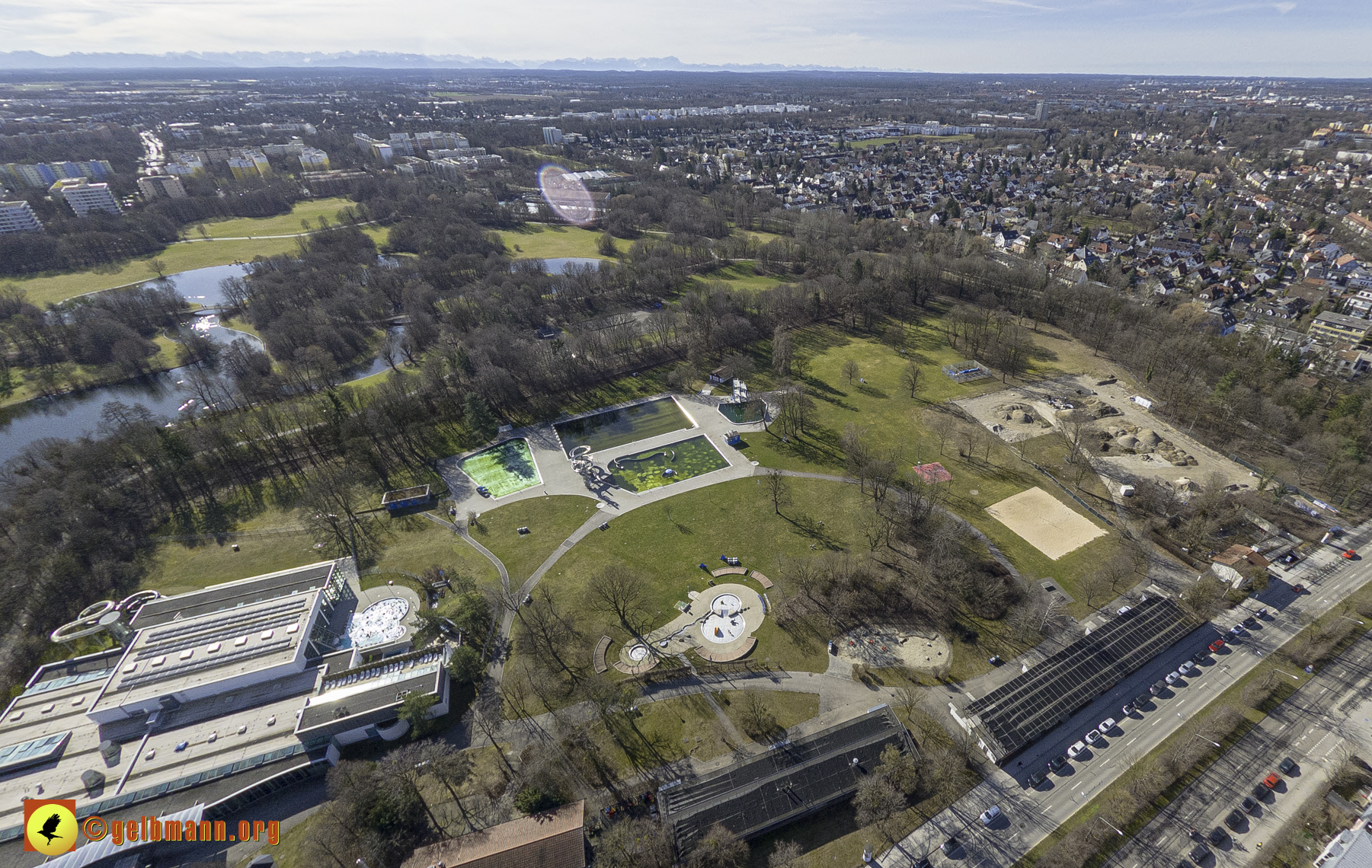 15.02.2024 - Der Ostpark und die Geothermie Baustelle in Berg am Laim und Neuperlach