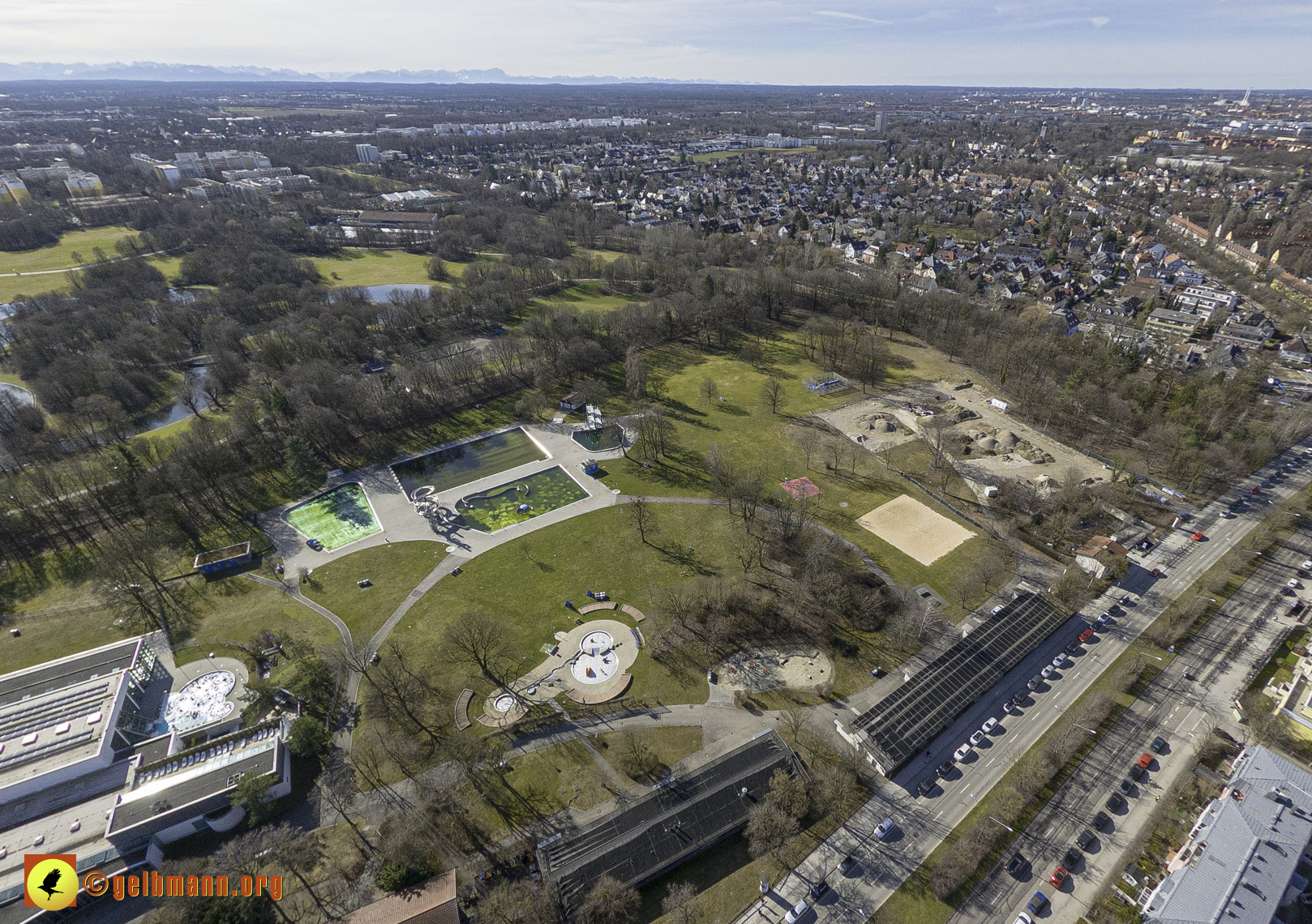 15.02.2024 - Der Ostpark und die Geothermie Baustelle in Berg am Laim und Neuperlach