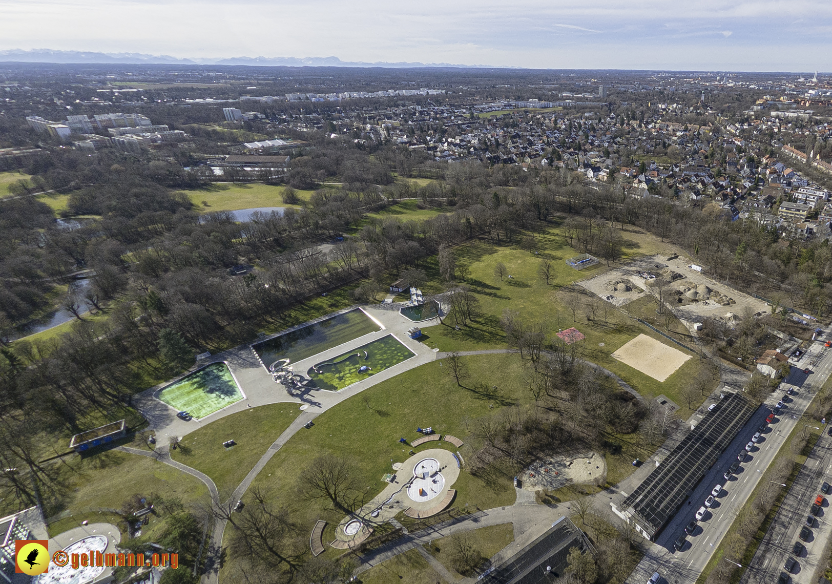 15.02.2024 - Der Ostpark und die Geothermie Baustelle in Berg am Laim und Neuperlach