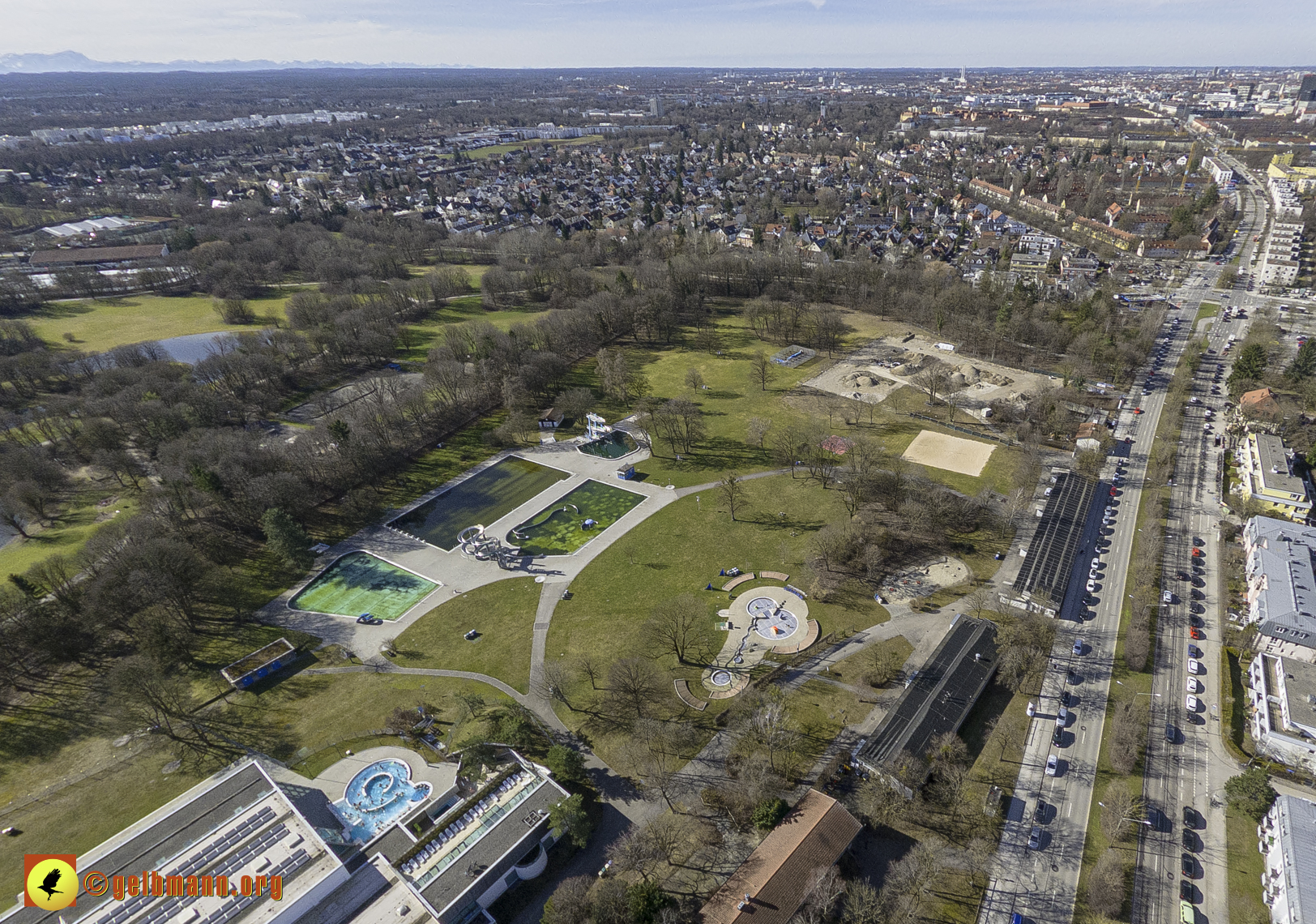 15.02.2024 - Der Ostpark und die Geothermie Baustelle in Berg am Laim und Neuperlach