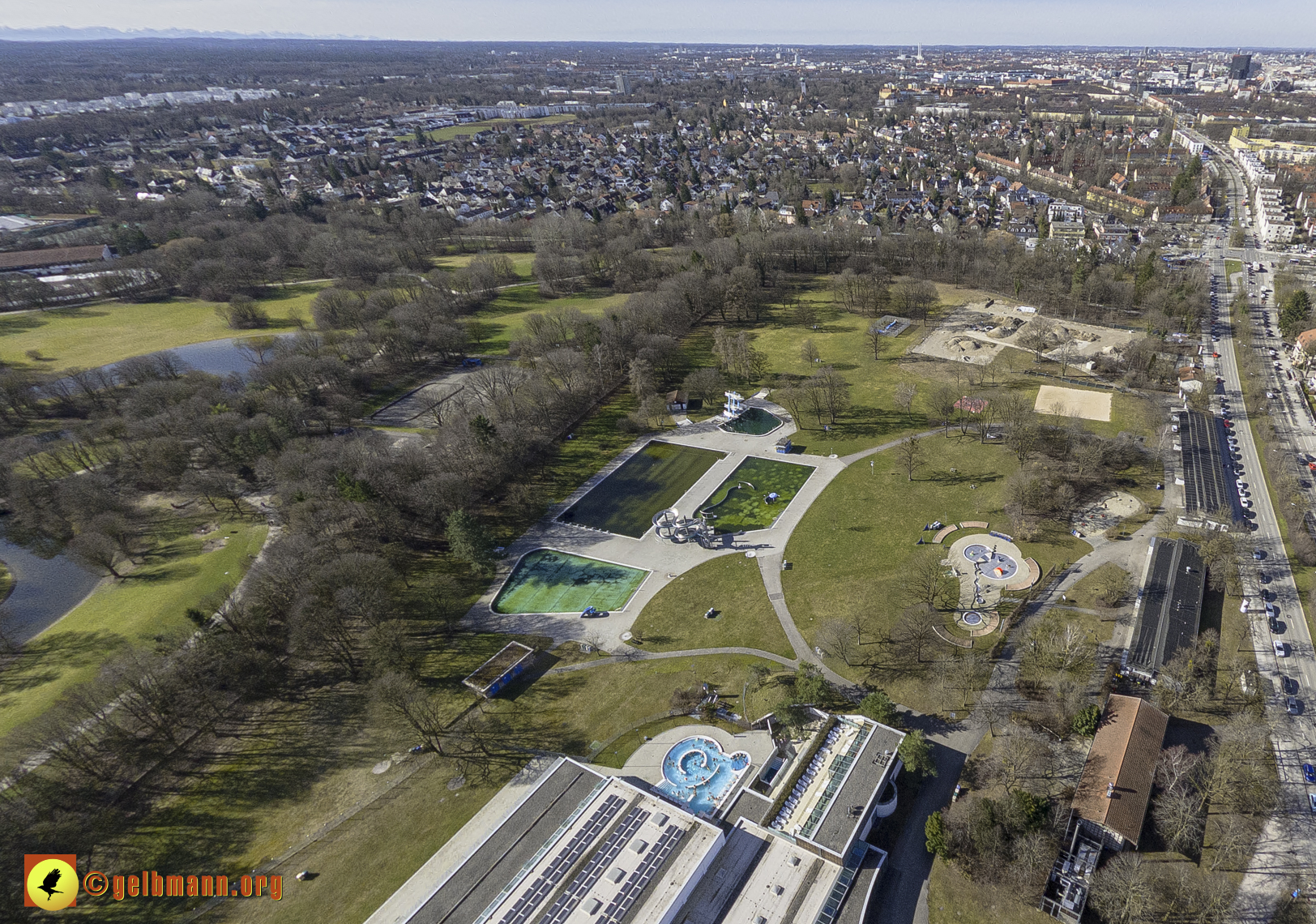 15.02.2024 - Der Ostpark und die Geothermie Baustelle in Berg am Laim und Neuperlach