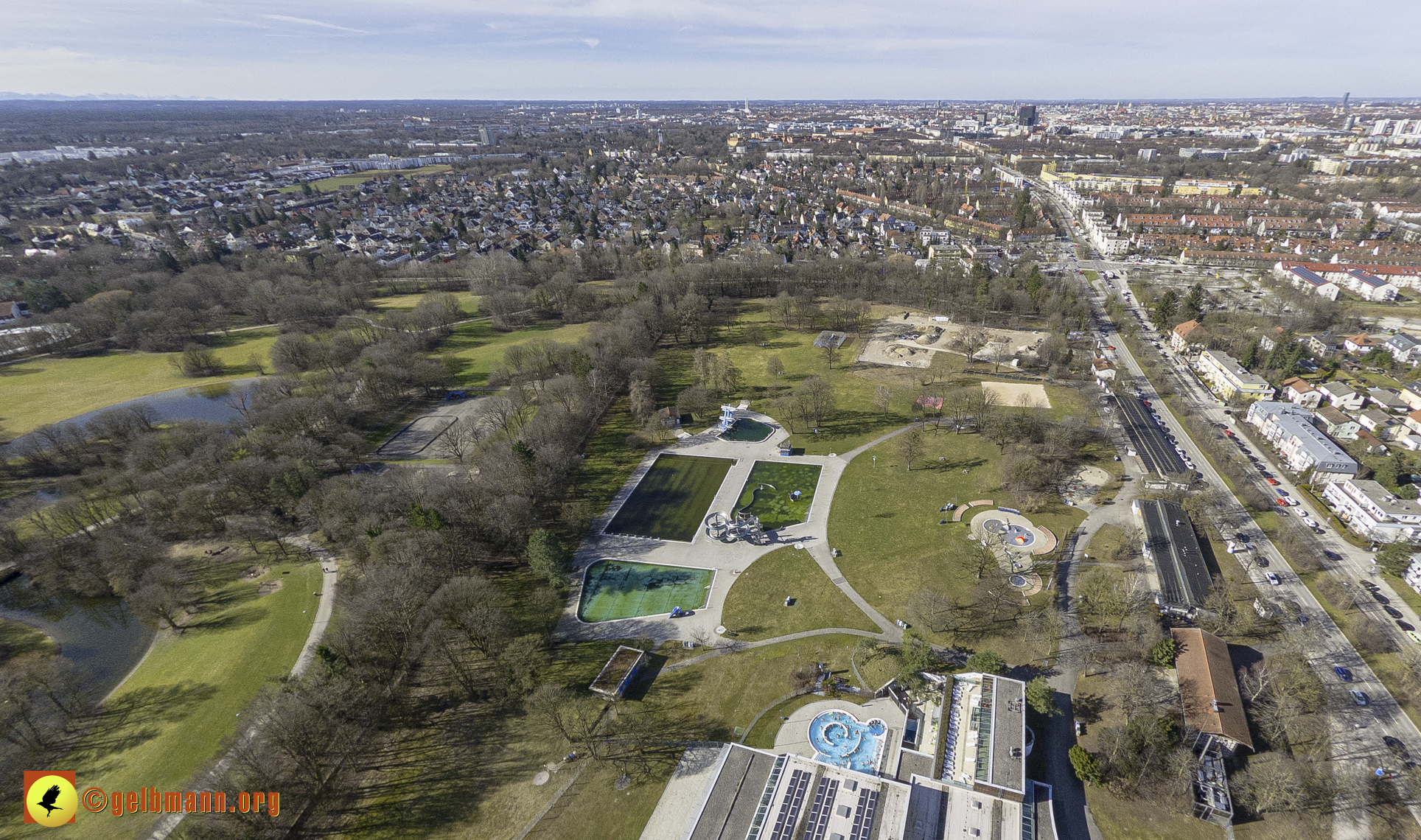 15.02.2024 - Der Ostpark und die Geothermie Baustelle in Berg am Laim und Neuperlach