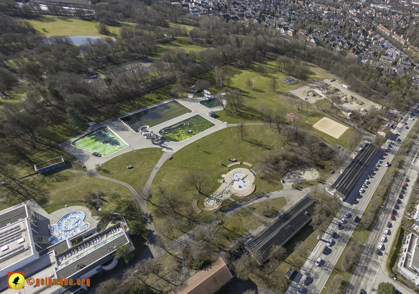15.02.2024 - Der Ostpark und die Geothermie Baustelle in Berg am Laim und Neuperlach