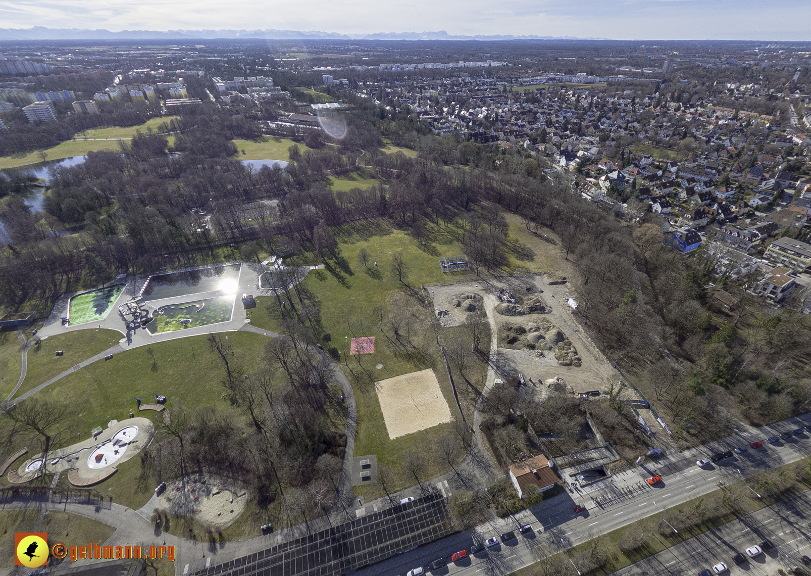 15.02.2024 - Der Ostpark und die Geothermie Baustelle in Berg am Laim und Neuperlach