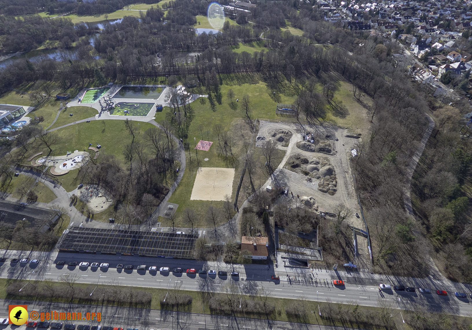 15.02.2024 - Der Ostpark und die Geothermie Baustelle in Berg am Laim und Neuperlach