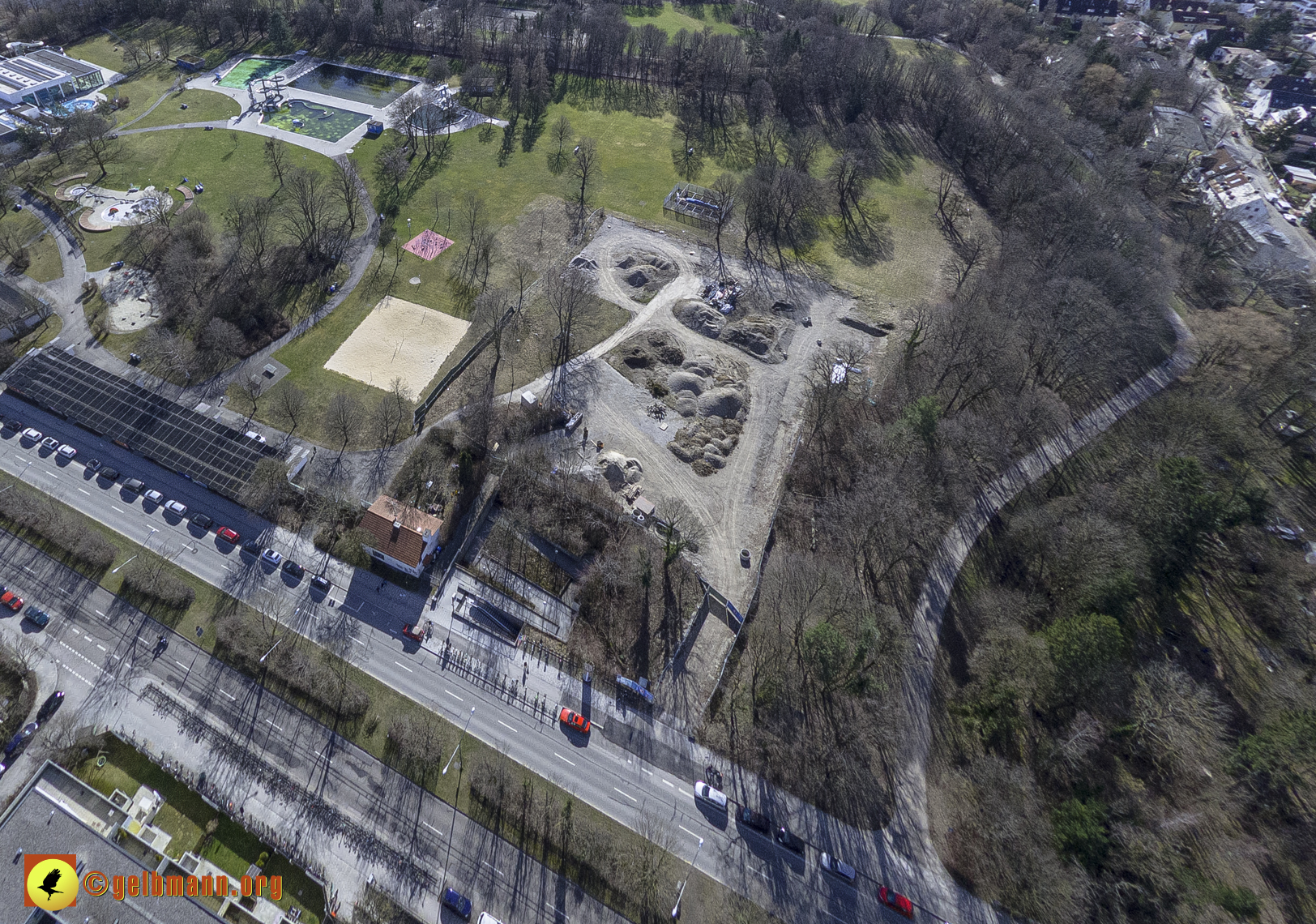 15.02.2024 - Der Ostpark und die Geothermie Baustelle in Berg am Laim und Neuperlach