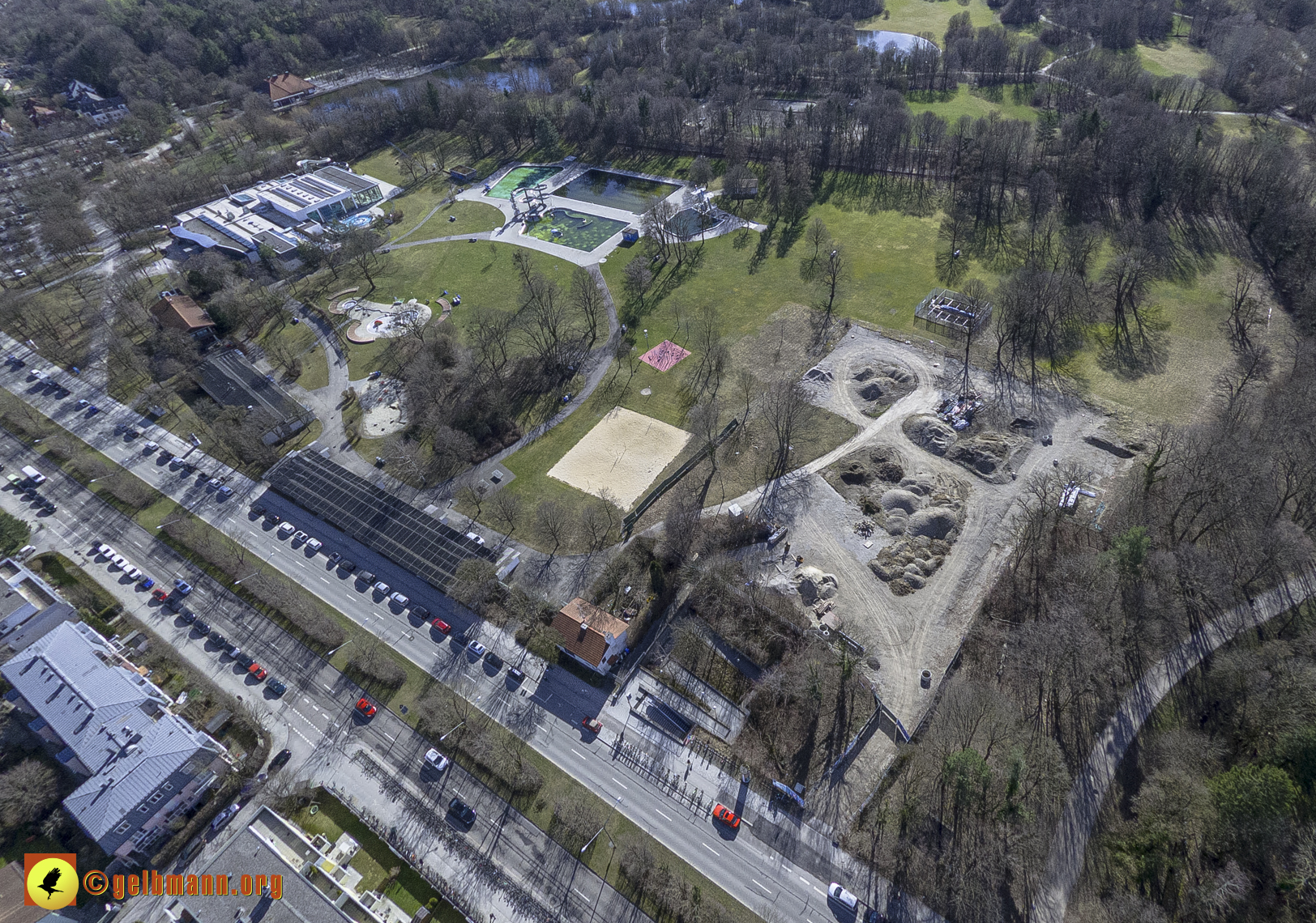 15.02.2024 - Der Ostpark und die Geothermie Baustelle in Berg am Laim und Neuperlach