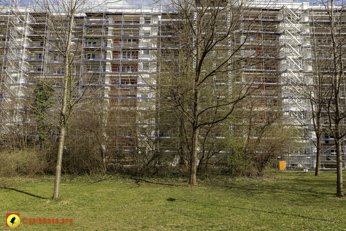 15.03.2024 - Gerüstabbau am Karl-Marx-Ring 11-21