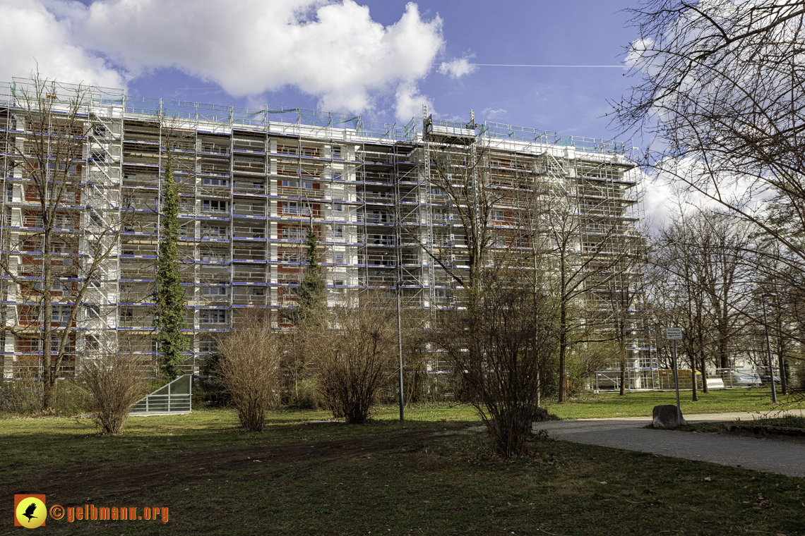 15.03.2024 - Gerüstabbau am Karl-Marx-Ring 11-21