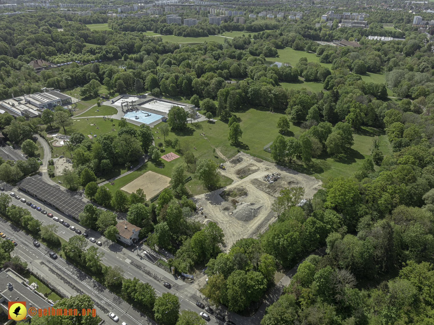 30.04.2024 - Der Ostpark und die Geothermie Baustelle in Berg am Laim und Neuperlach