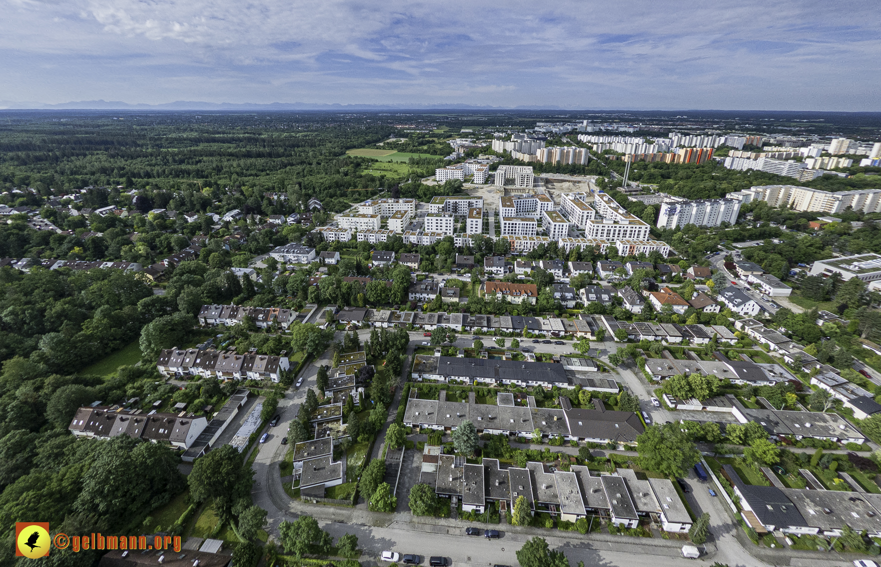 06.06.2024 - Luftbilder der Baustelle Alexisquartier und Pandion Verde in Neuperlach 06.06.2024 - Luftbilder der Baustelle Alexisquartier und Pandion Verde in Neuperlach