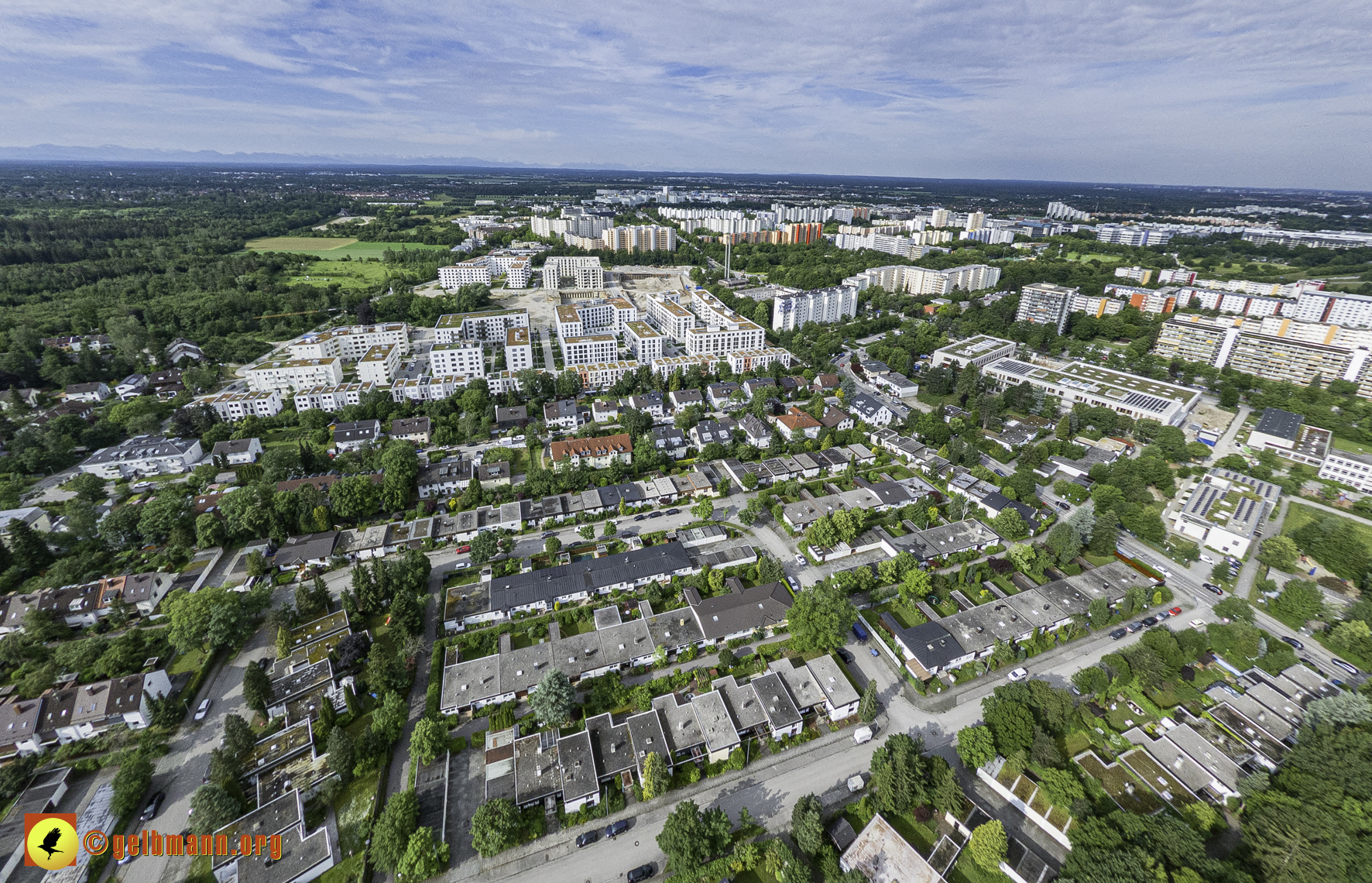 06.06.2024 - Luftbilder der Baustelle Alexisquartier und Pandion Verde in Neuperlach 06.06.2024 - Luftbilder der Baustelle Alexisquartier und Pandion Verde in Neuperlach