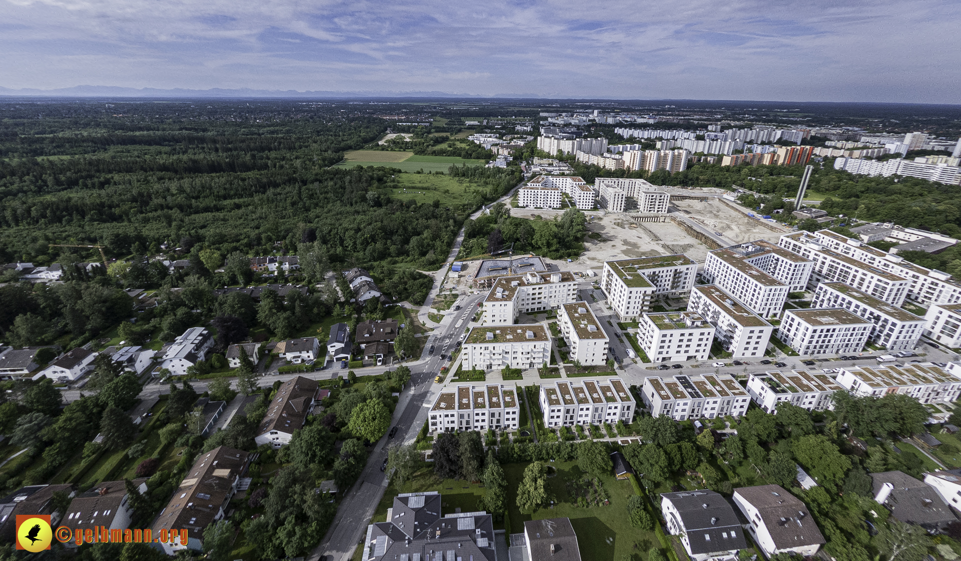 06.06.2024 - Luftbilder der Baustelle Alexisquartier und Pandion Verde in Neuperlach 06.06.2024 - Luftbilder der Baustelle Alexisquartier und Pandion Verde in Neuperlach