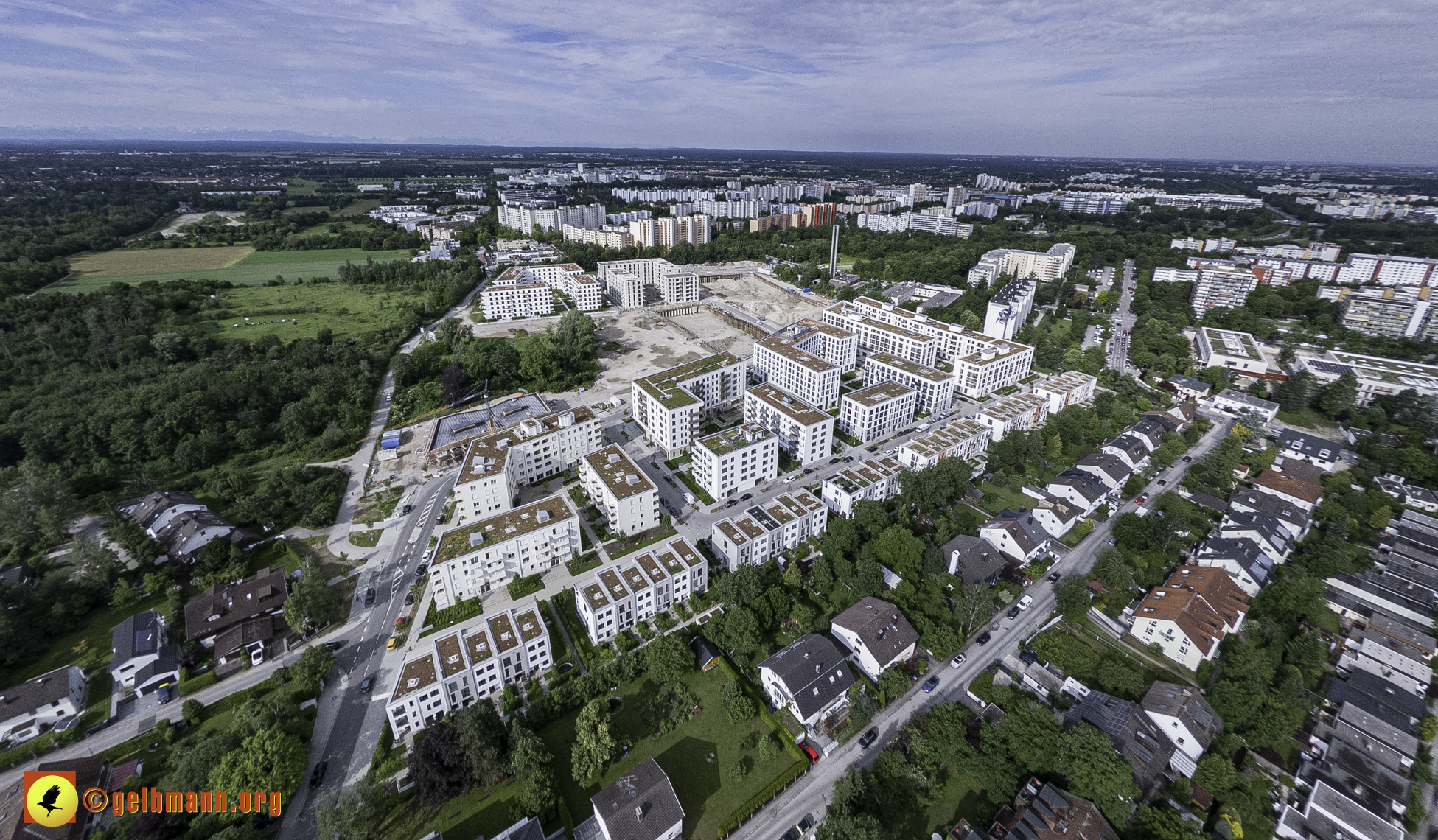06.06.2024 - Luftbilder der Baustelle Alexisquartier und Pandion Verde in Neuperlach 06.06.2024 - Luftbilder der Baustelle Alexisquartier und Pandion Verde in Neuperlach