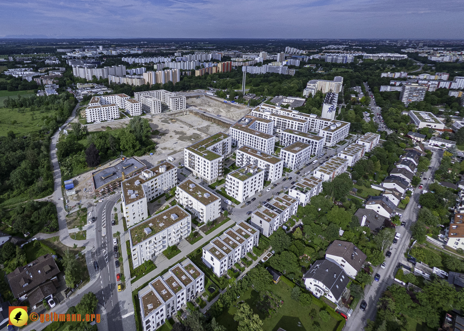 06.06.2024 - Luftbilder der Baustelle Alexisquartier und Pandion Verde in Neuperlach 06.06.2024 - Luftbilder der Baustelle Alexisquartier und Pandion Verde in Neuperlach
