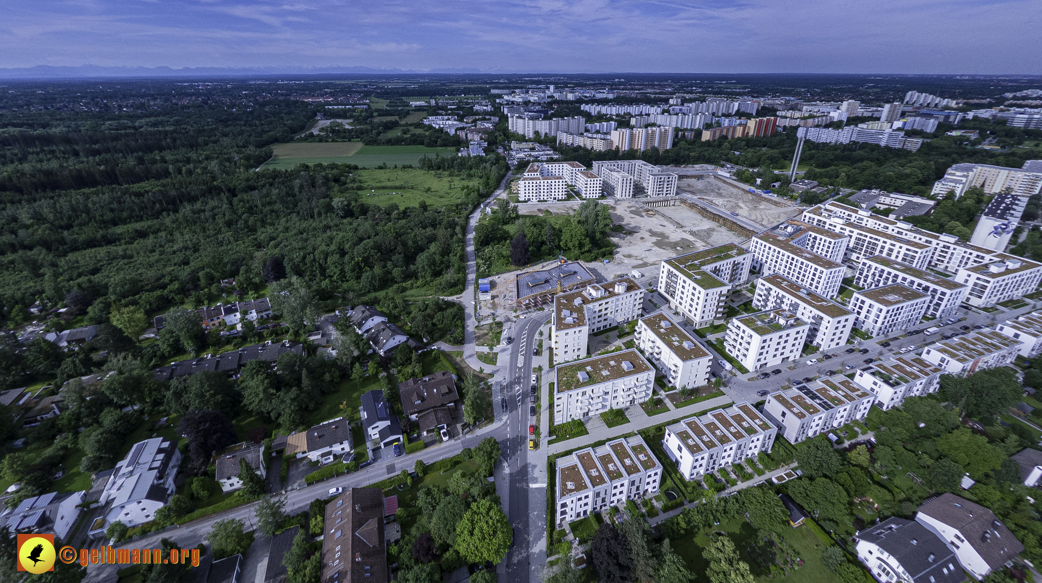 06.06.2024 - Luftbilder der Baustelle Alexisquartier und Pandion Verde in Neuperlach 06.06.2024 - Luftbilder der Baustelle Alexisquartier und Pandion Verde in Neuperlach