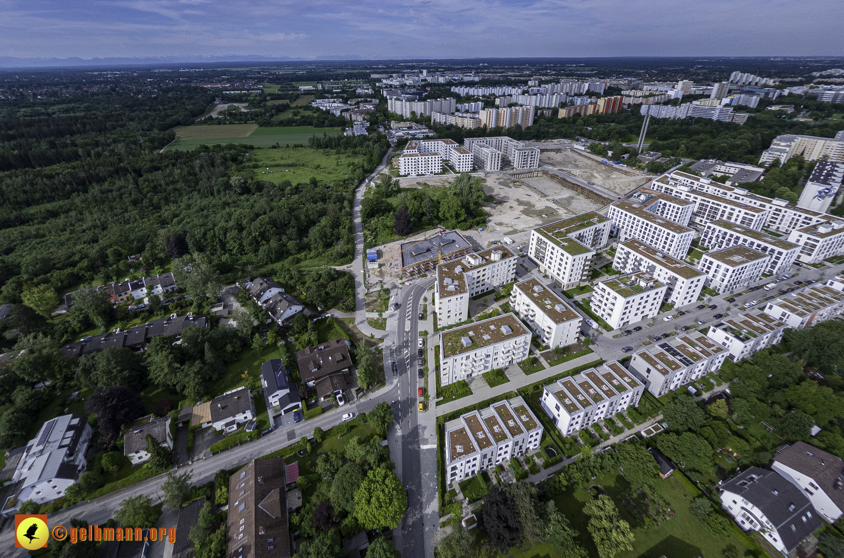 06.06.2024 - Luftbilder der Baustelle Alexisquartier und Pandion Verde in Neuperlach 06.06.2024 - Luftbilder der Baustelle Alexisquartier und Pandion Verde in Neuperlach