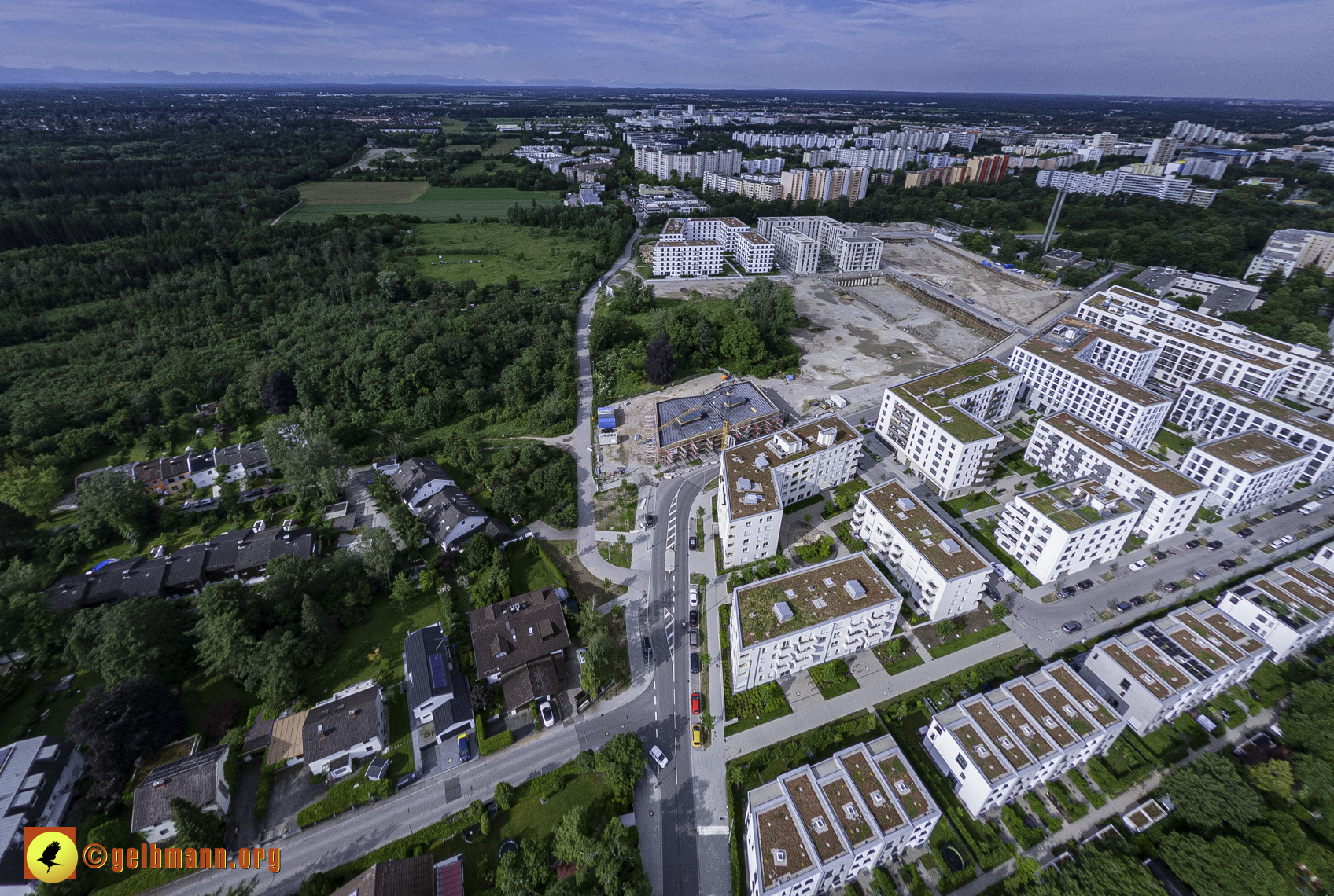 06.06.2024 - Luftbilder der Baustelle Alexisquartier und Pandion Verde in Neuperlach 06.06.2024 - Luftbilder der Baustelle Alexisquartier und Pandion Verde in Neuperlach