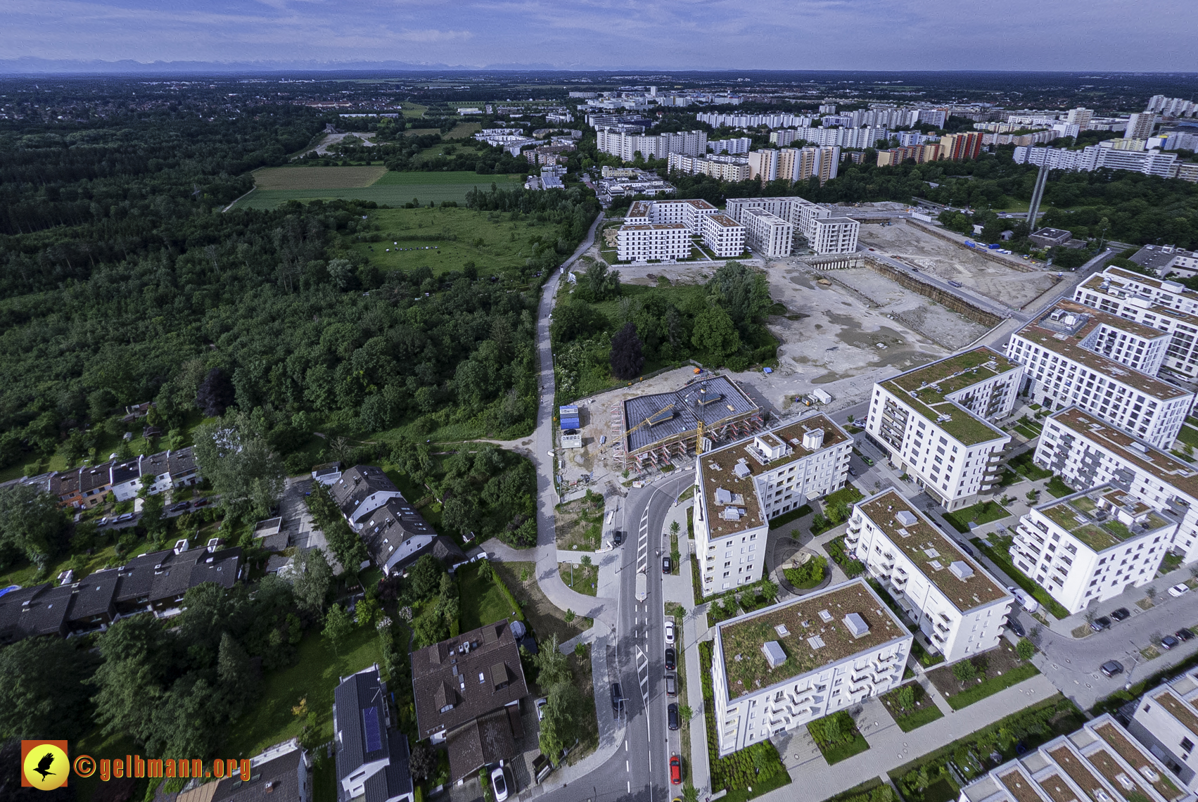 06.06.2024 - Luftbilder der Baustelle Alexisquartier und Pandion Verde in Neuperlach 06.06.2024 - Luftbilder der Baustelle Alexisquartier und Pandion Verde in Neuperlach