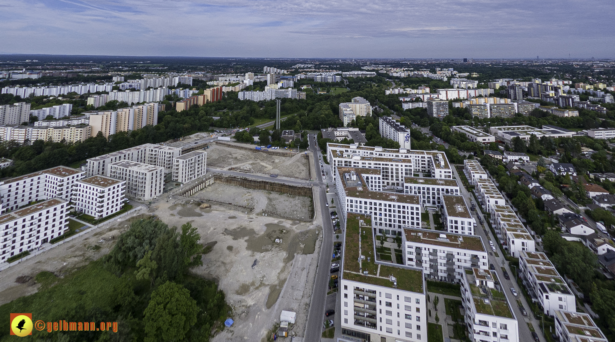 06.06.2024 - Luftbilder der Baustelle Alexisquartier und Pandion Verde in Neuperlach 06.06.2024 - Luftbilder der Baustelle Alexisquartier und Pandion Verde in Neuperlach