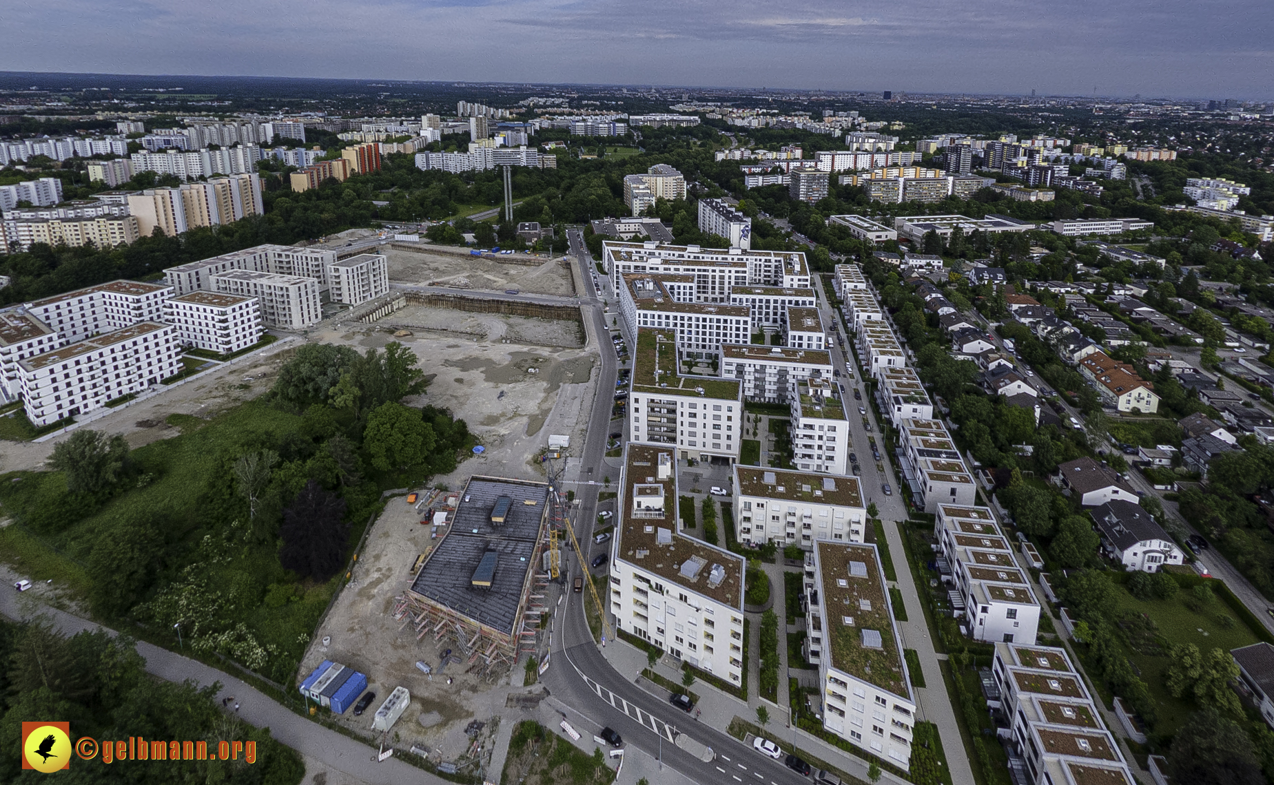 06.06.2024 - Luftbilder der Baustelle Alexisquartier und Pandion Verde in Neuperlach 06.06.2024 - Luftbilder der Baustelle Alexisquartier und Pandion Verde in Neuperlach