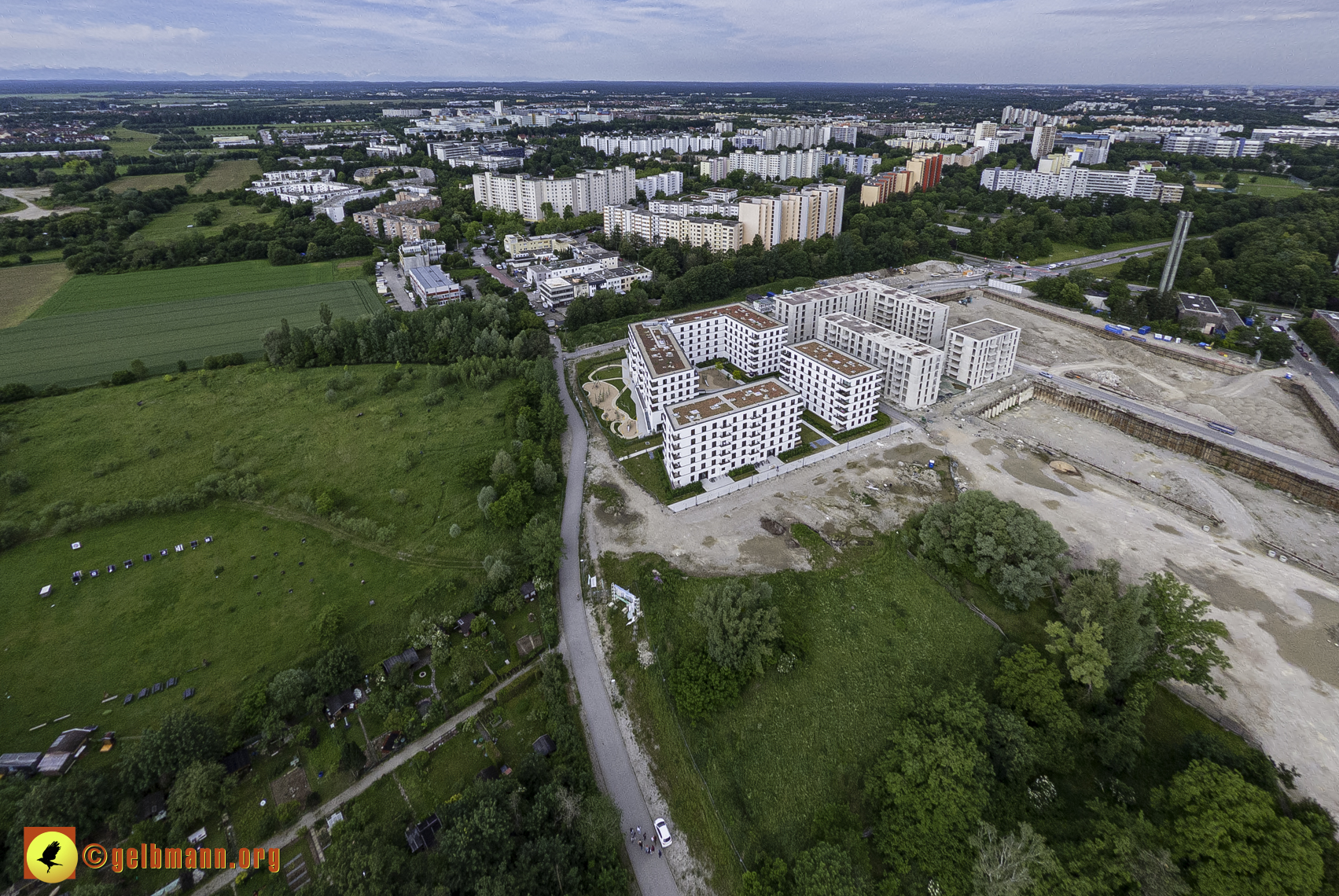 06.06.2024 - Luftbilder der Baustelle Alexisquartier und Pandion Verde in Neuperlach 06.06.2024 - Luftbilder der Baustelle Alexisquartier und Pandion Verde in Neuperlach