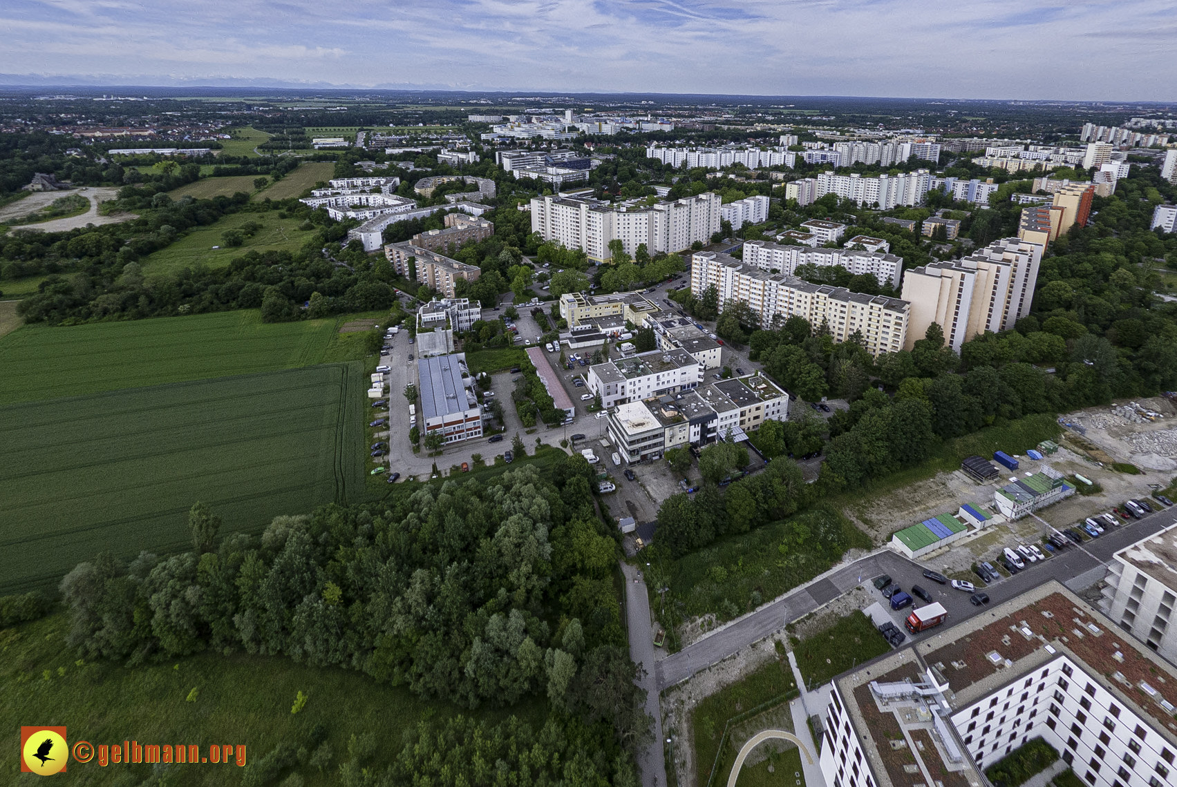 06.06.2024 - Luftbilder der Baustelle Alexisquartier und Pandion Verde in Neuperlach 06.06.2024 - Luftbilder der Baustelle Alexisquartier und Pandion Verde in Neuperlach