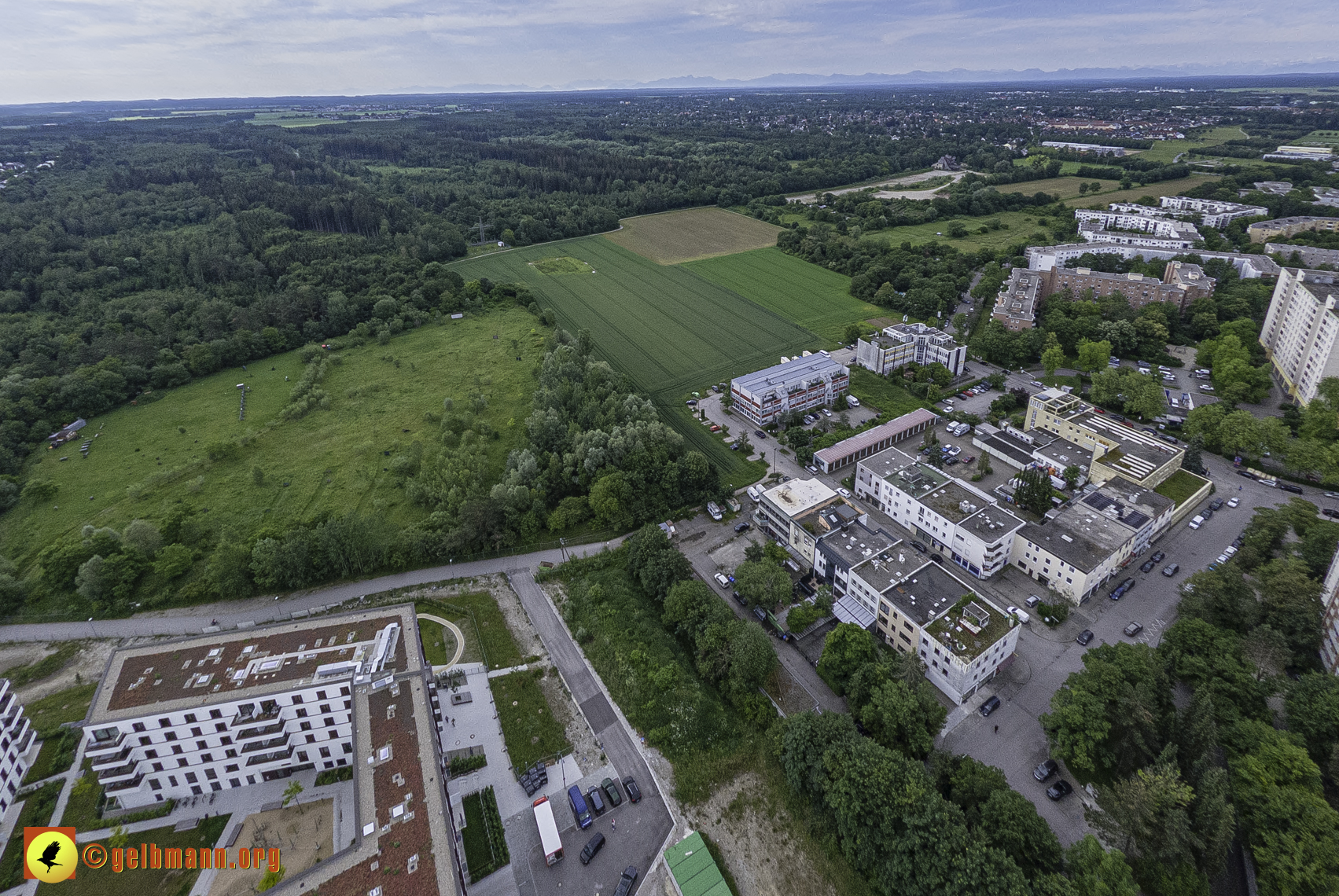 06.06.2024 - Luftbilder der Baustelle Alexisquartier und Pandion Verde in Neuperlach 06.06.2024 - Luftbilder der Baustelle Alexisquartier und Pandion Verde in Neuperlach
