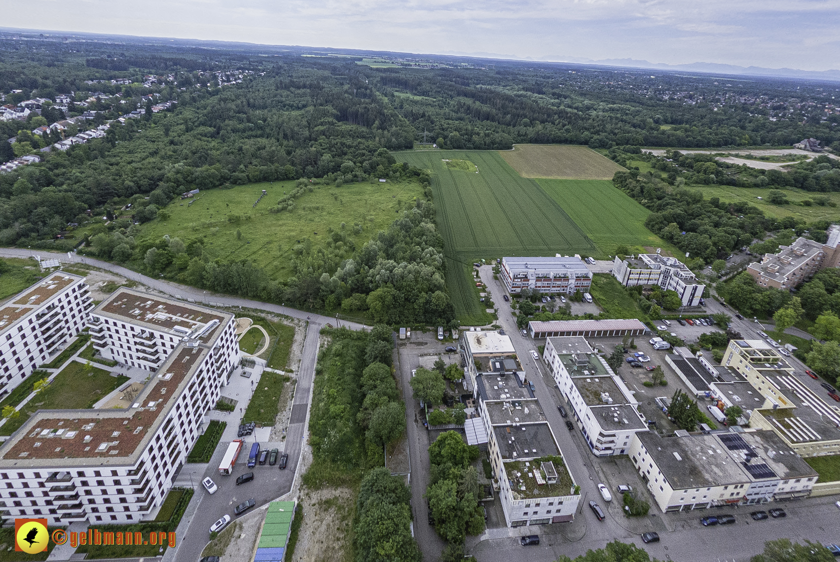 06.06.2024 - Luftbilder der Baustelle Alexisquartier und Pandion Verde in Neuperlach 06.06.2024 - Luftbilder der Baustelle Alexisquartier und Pandion Verde in Neuperlach