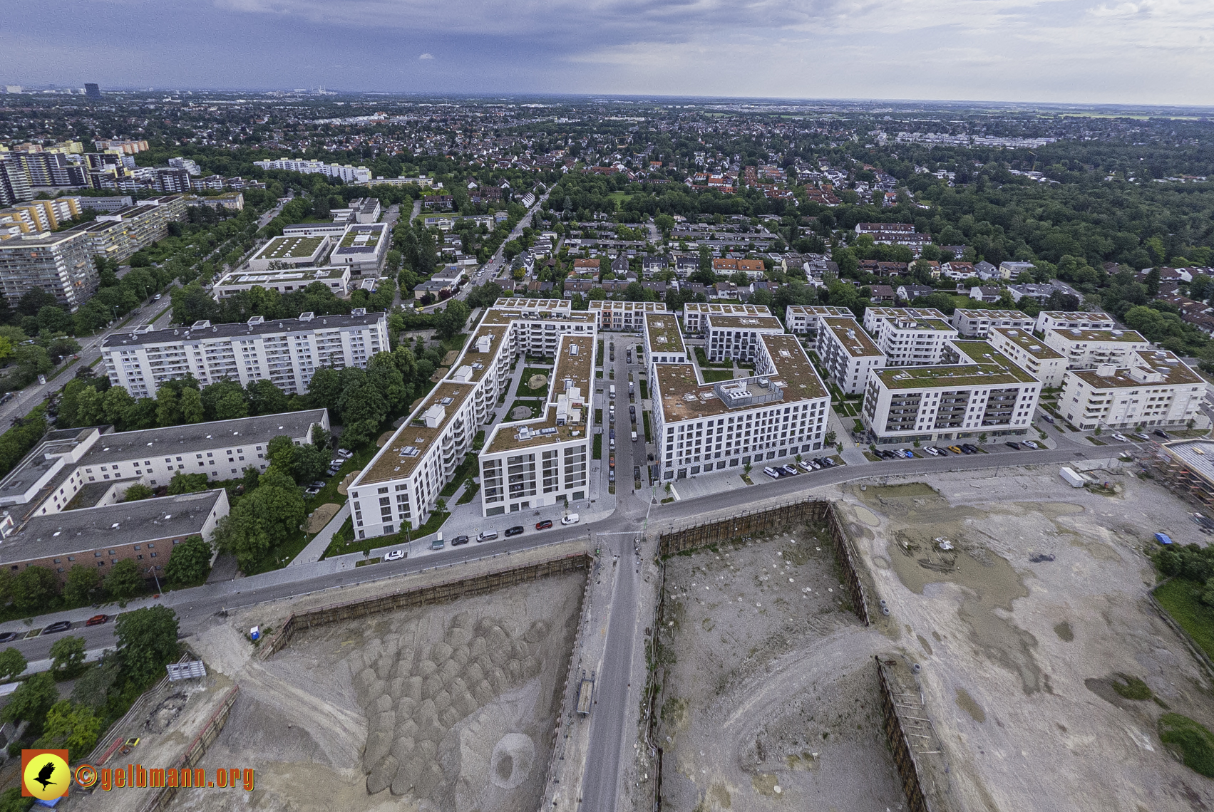 06.06.2024 - Luftbilder der Baustelle Alexisquartier und Pandion Verde in Neuperlach 06.06.2024 - Luftbilder der Baustelle Alexisquartier und Pandion Verde in Neuperlach