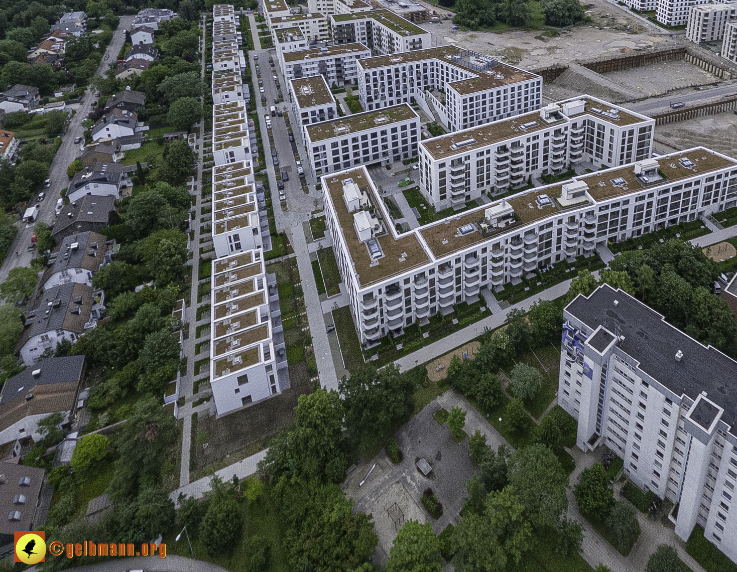 06.06.2024 - Luftbilder der Baustelle Alexisquartier und Pandion Verde in Neuperlach 06.06.2024 - Luftbilder der Baustelle Alexisquartier und Pandion Verde in Neuperlach