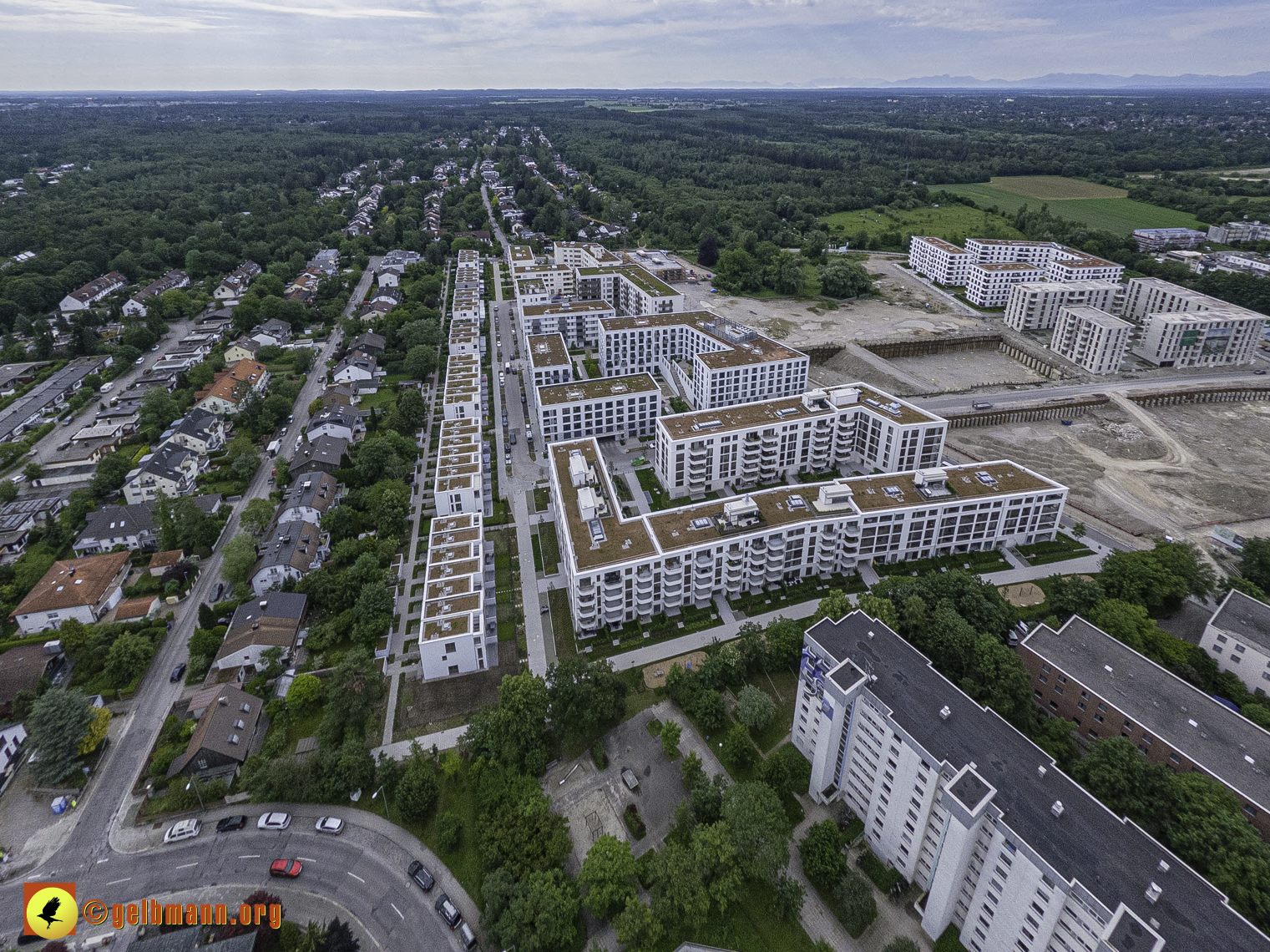 06.06.2024 - Luftbilder der Baustelle Alexisquartier und Pandion Verde in Neuperlach 06.06.2024 - Luftbilder der Baustelle Alexisquartier und Pandion Verde in Neuperlach
