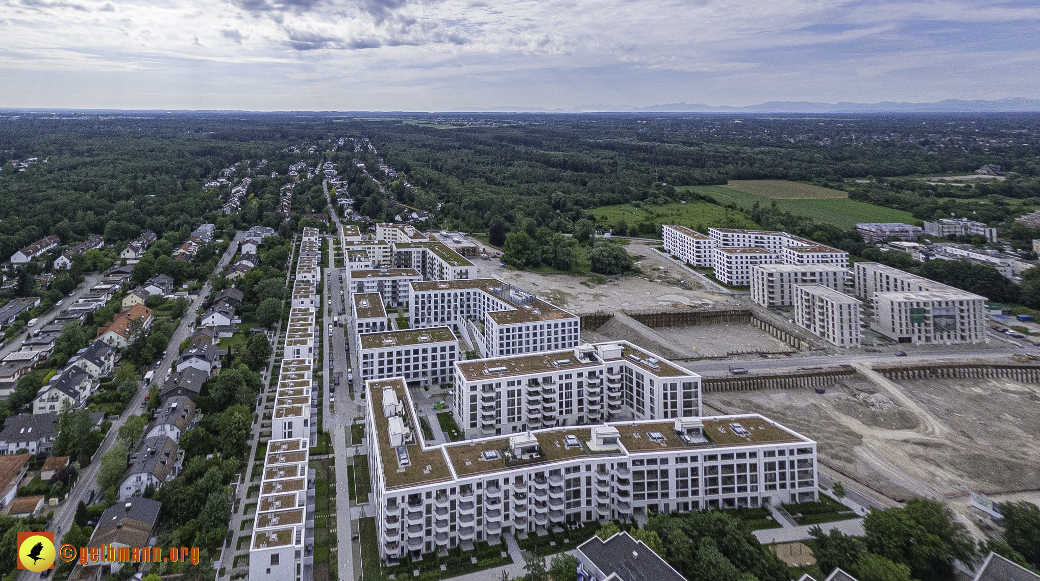 06.06.2024 - Luftbilder der Baustelle Alexisquartier und Pandion Verde in Neuperlach 06.06.2024 - Luftbilder der Baustelle Alexisquartier und Pandion Verde in Neuperlach