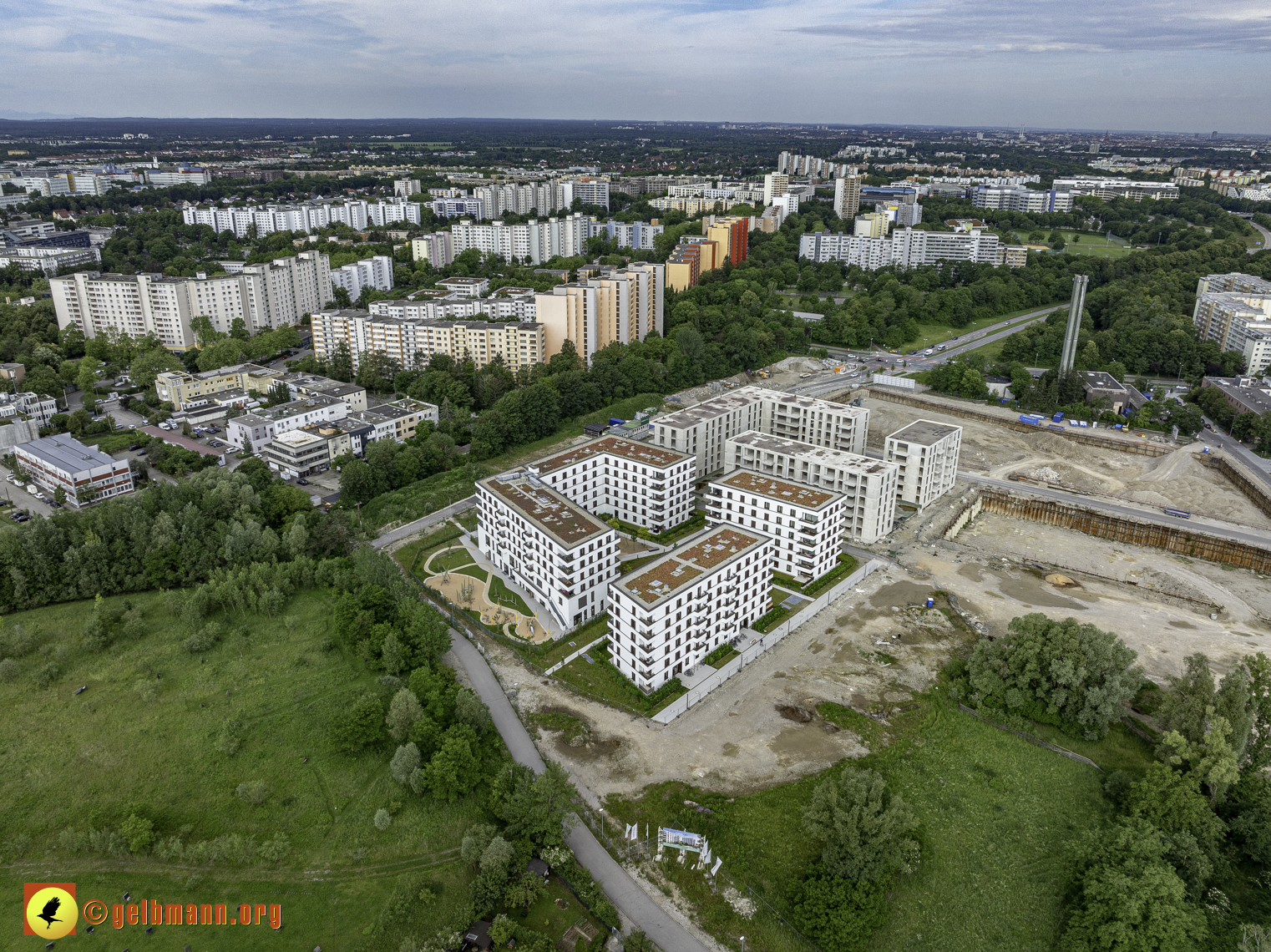 06.06.2024 - Baustelle Alexisquartier und PAndion Verde in Neuperlach 06.06.2024 - Baustelle Alexisquartier und PAndion Verde in Neuperlach