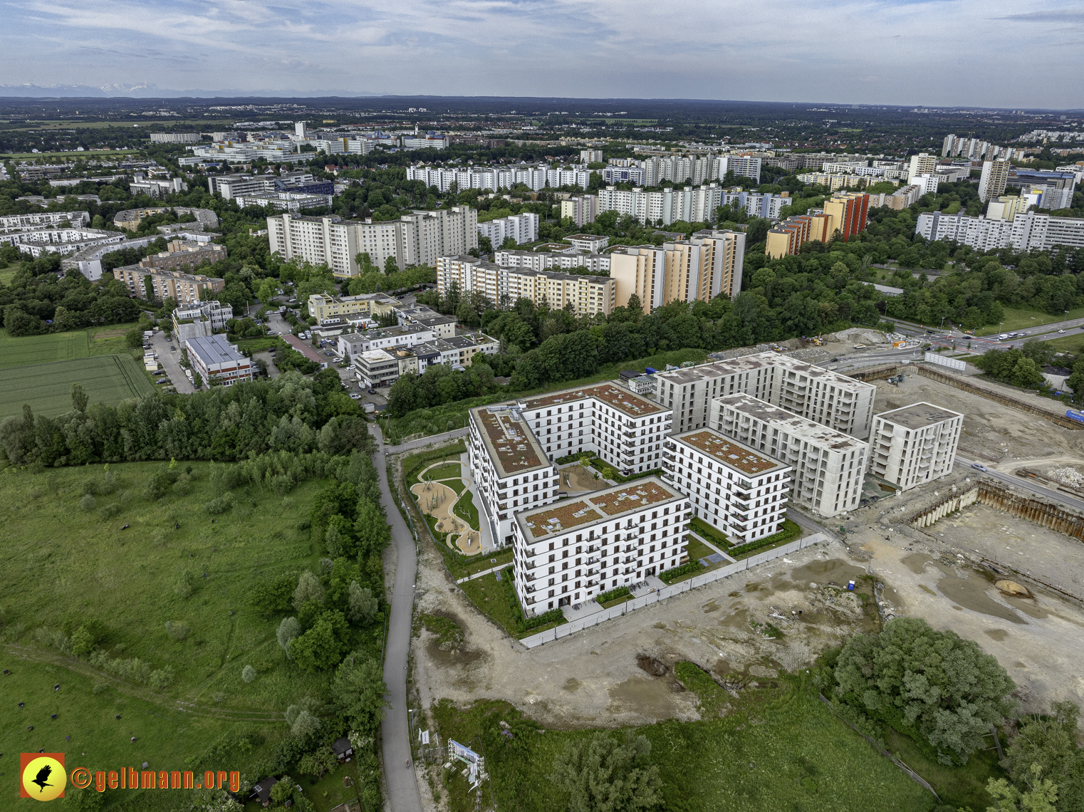 06.06.2024 - Baustelle Alexisquartier und PAndion Verde in Neuperlach 06.06.2024 - Baustelle Alexisquartier und PAndion Verde in Neuperlach