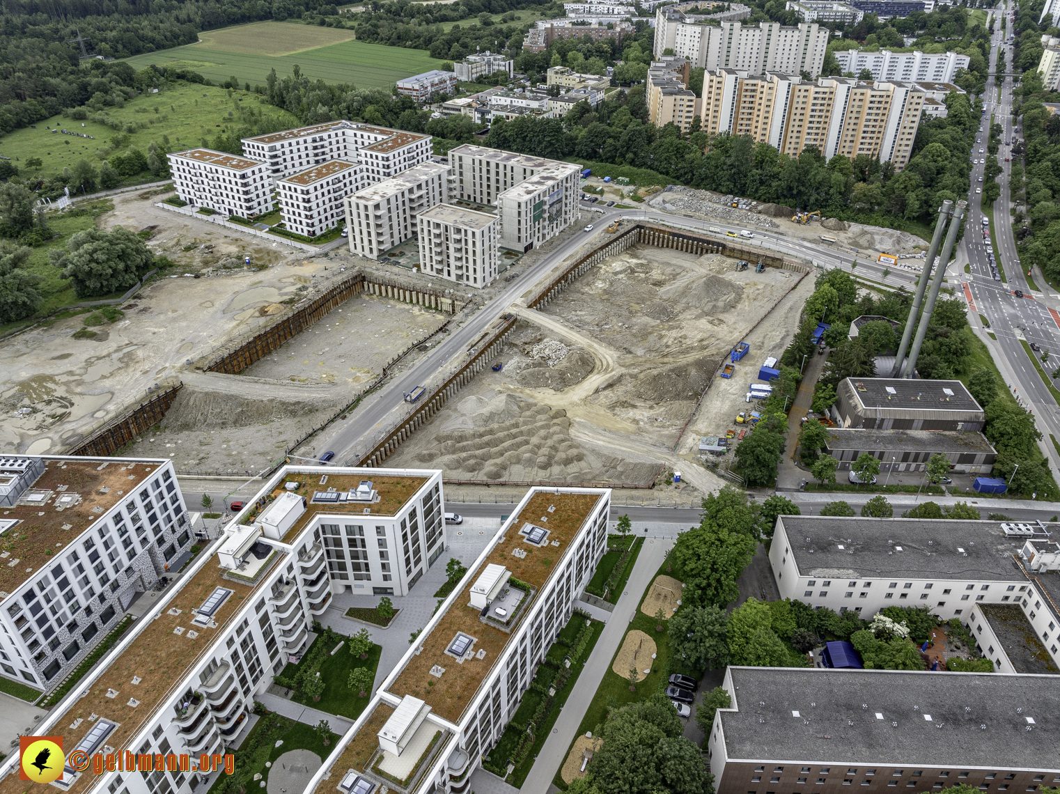 06.06.2024 - Baustelle Alexisquartier und PAndion Verde in Neuperlach 06.06.2024 - Baustelle Alexisquartier und PAndion Verde in Neuperlach