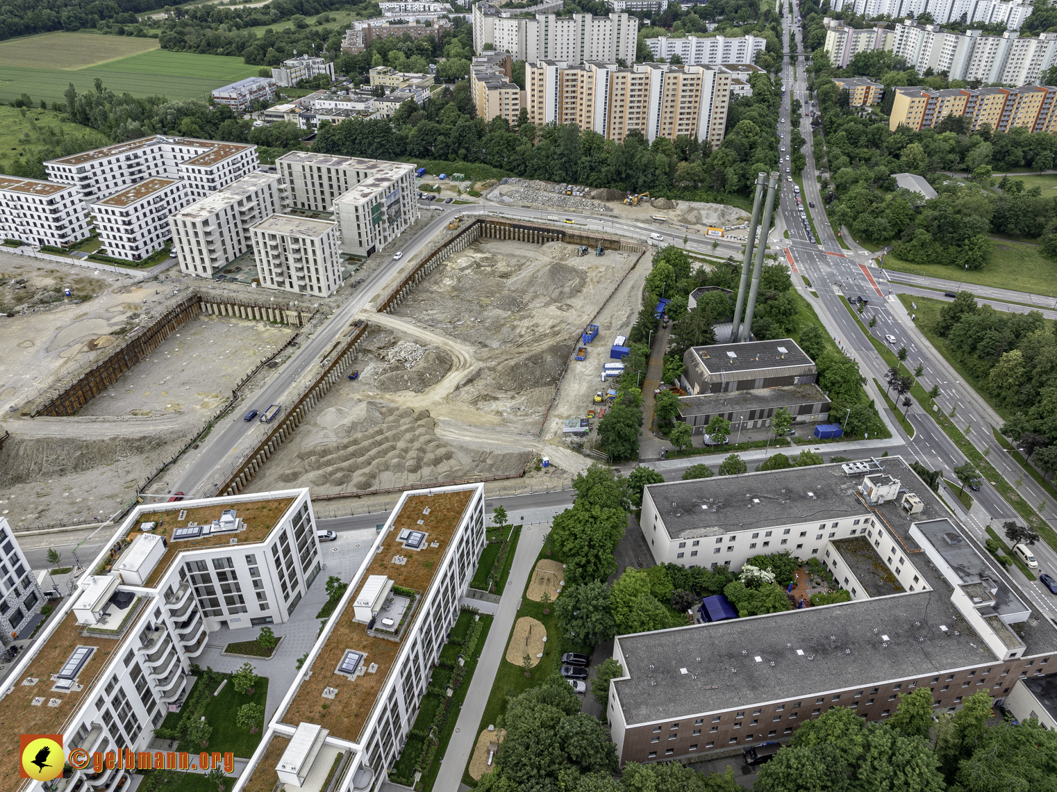 06.06.2024 - Baustelle Alexisquartier und PAndion Verde in Neuperlach 06.06.2024 - Baustelle Alexisquartier und PAndion Verde in Neuperlach