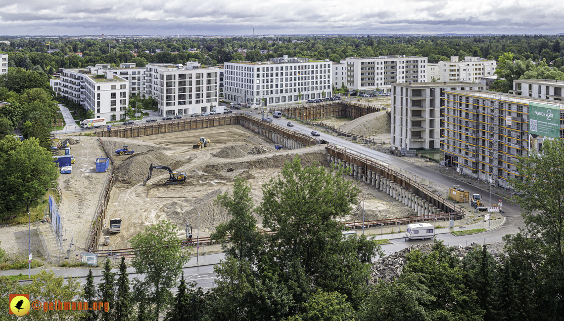 03.07.2024 - Baustelle Alexisquartier und Pandion Verde in Neuperlach 03.07.2024 - Baustelle Alexisquartier und Pandion Verde in Neuperlach