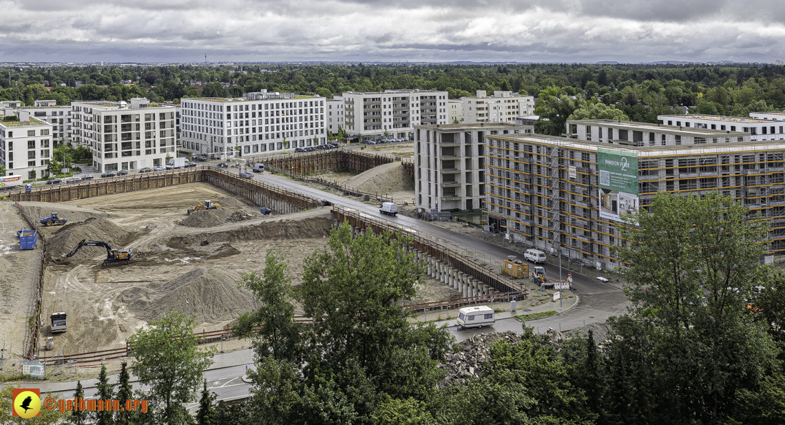 03.07.2024 - Baustelle Alexisquartier und Pandion Verde in Neuperlach 03.07.2024 - Baustelle Alexisquartier und Pandion Verde in Neuperlach