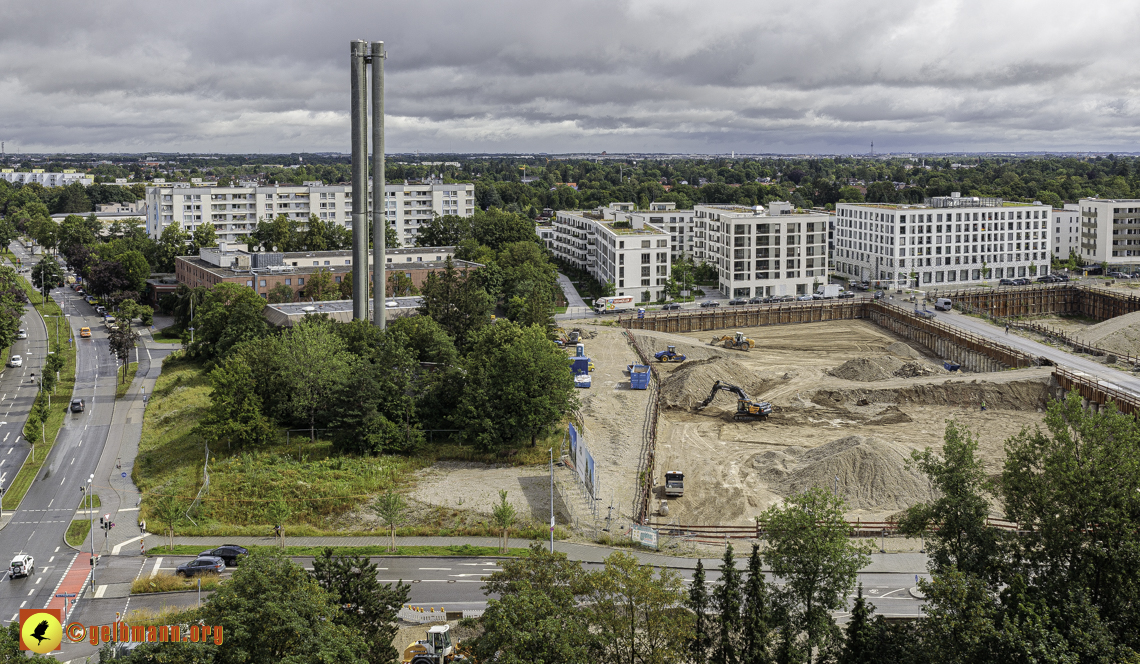 03.07.2024 - Baustelle Alexisquartier und Pandion Verde in Neuperlach 03.07.2024 - Baustelle Alexisquartier und Pandion Verde in Neuperlach