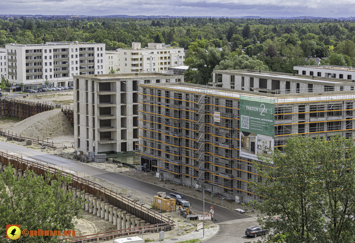 03.07.2024 - Baustelle Alexisquartier und Pandion Verde in Neuperlach 03.07.2024 - Baustelle Alexisquartier und Pandion Verde in Neuperlach