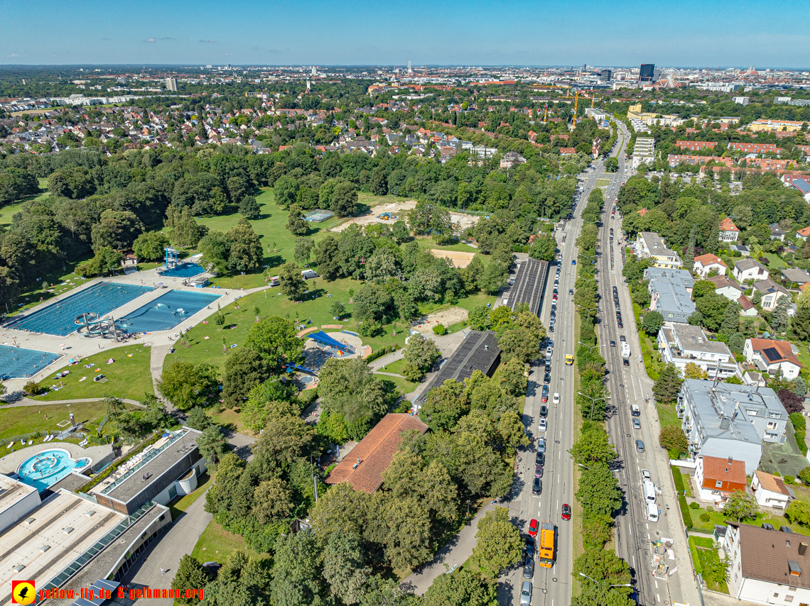 06.08.2024 - die Geothermiebaustelle am Michaelibad in Berg am Laim