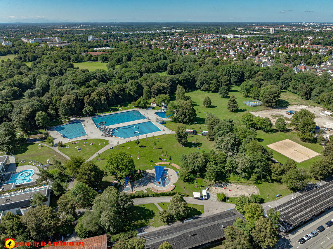 06.08.2024 - die Geothermiebaustelle am Michaelibad in Berg am Laim
